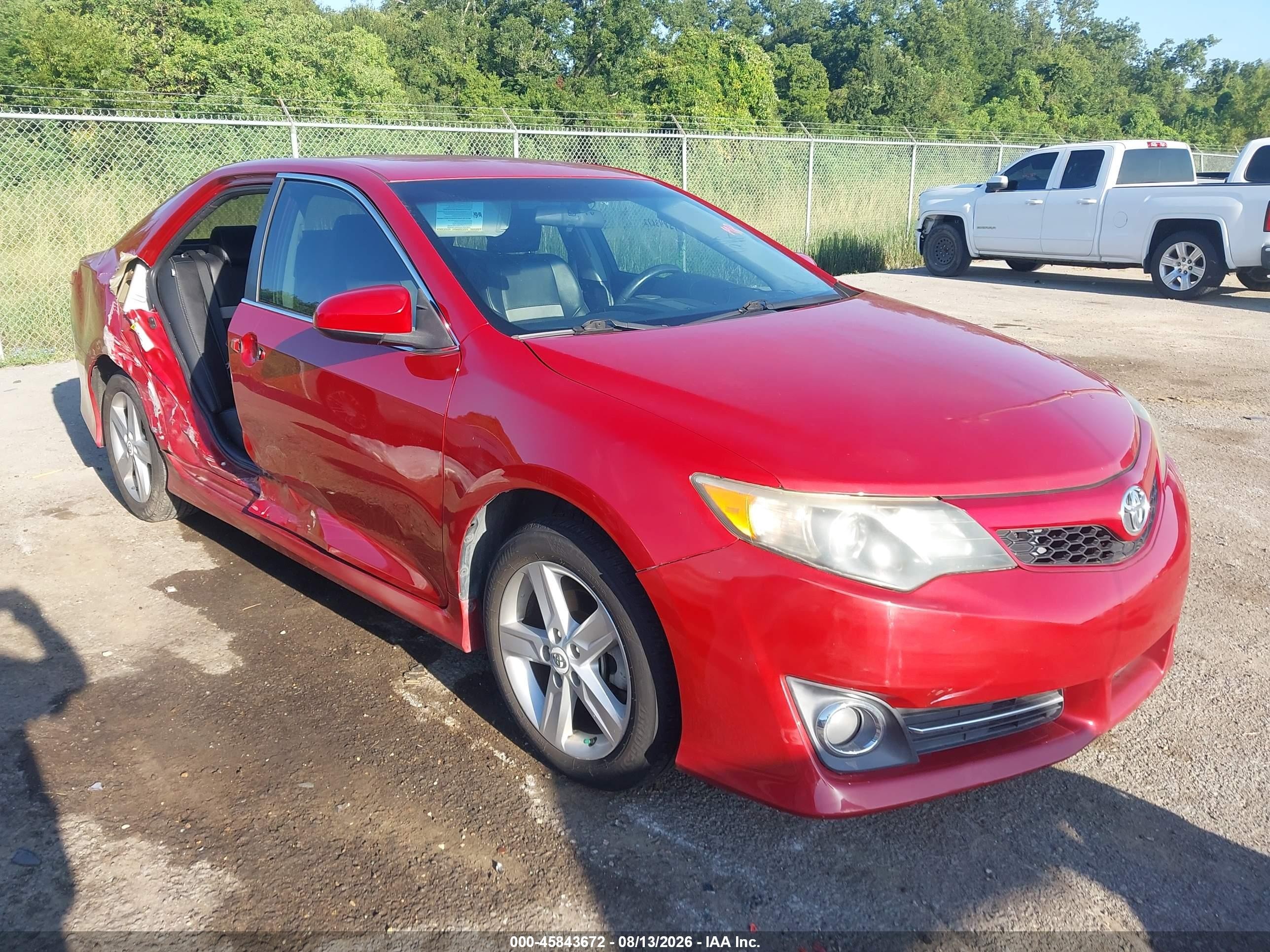 2012 Toyota Camry Se Red vin: 4T1BF1FK2CU630732
