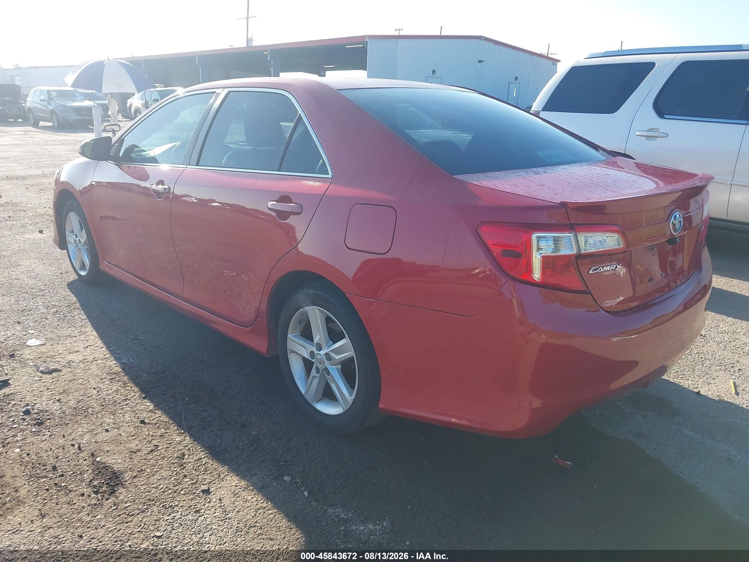 2012 Toyota Camry Se Красный vin: 4T1BF1FK2CU630732