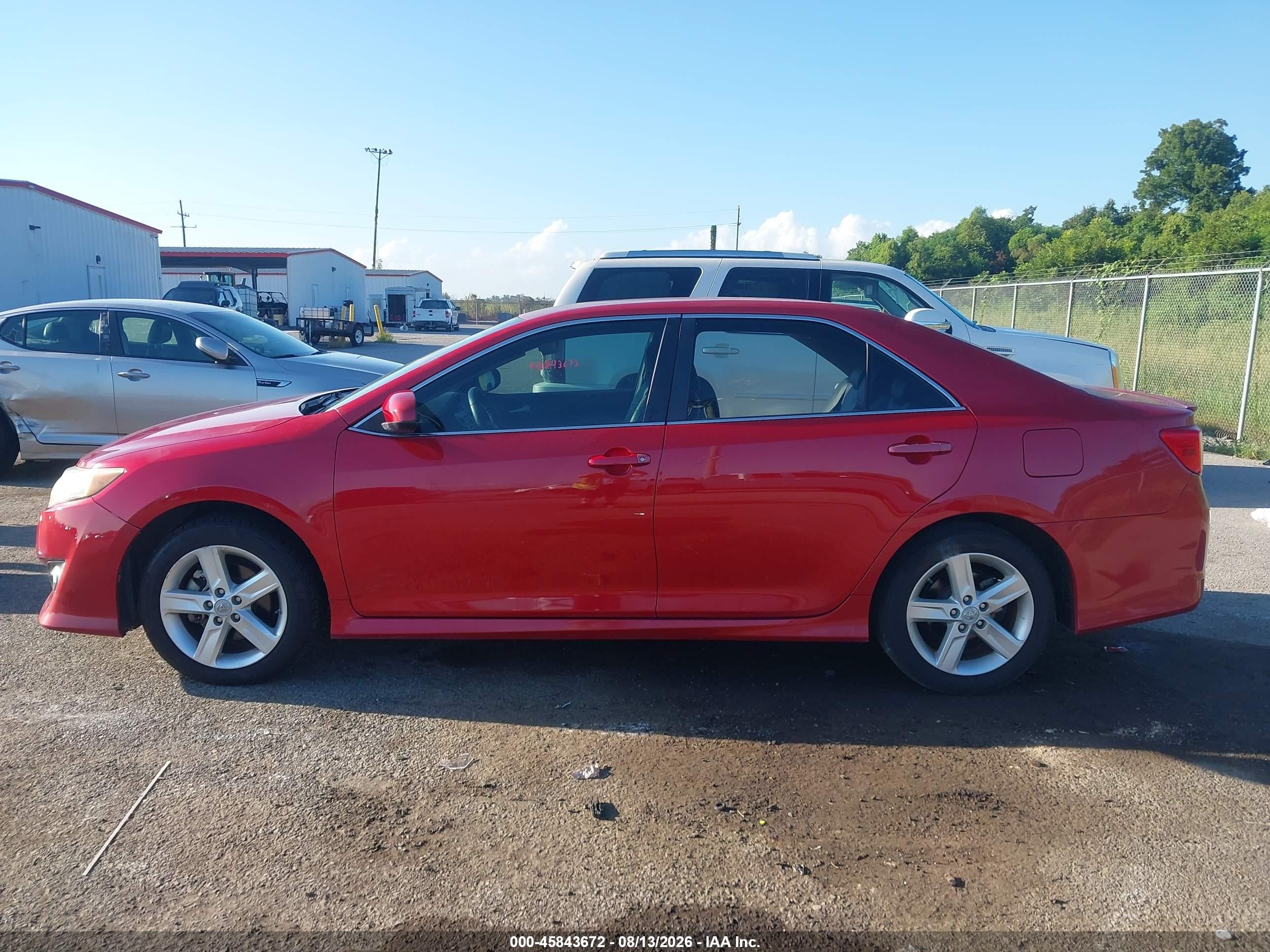 2012 Toyota Camry Se Красный vin: 4T1BF1FK2CU630732