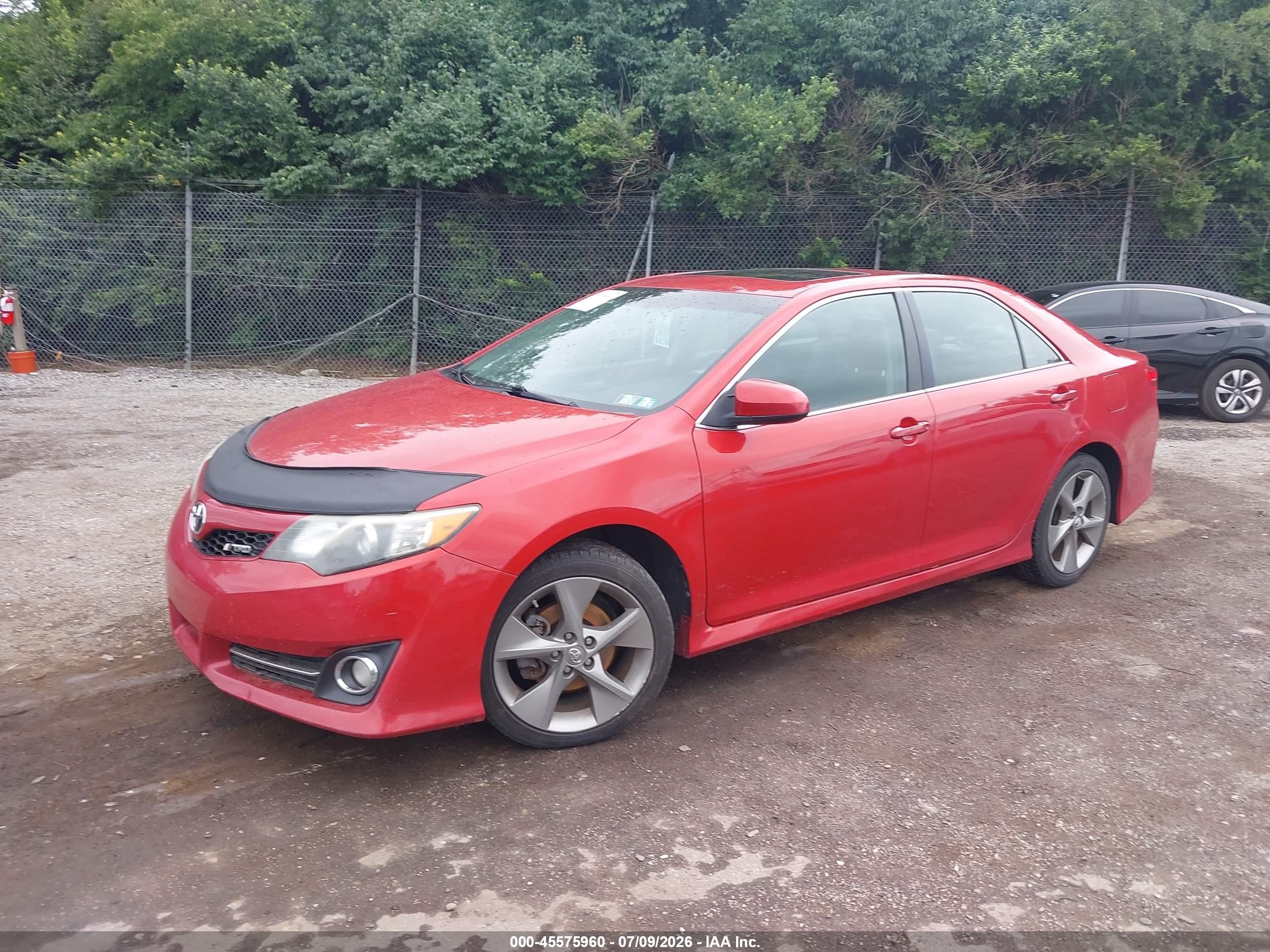 2012 Toyota Camry Se Limited Edition Red vin: 4T1BF1FK2CU637227