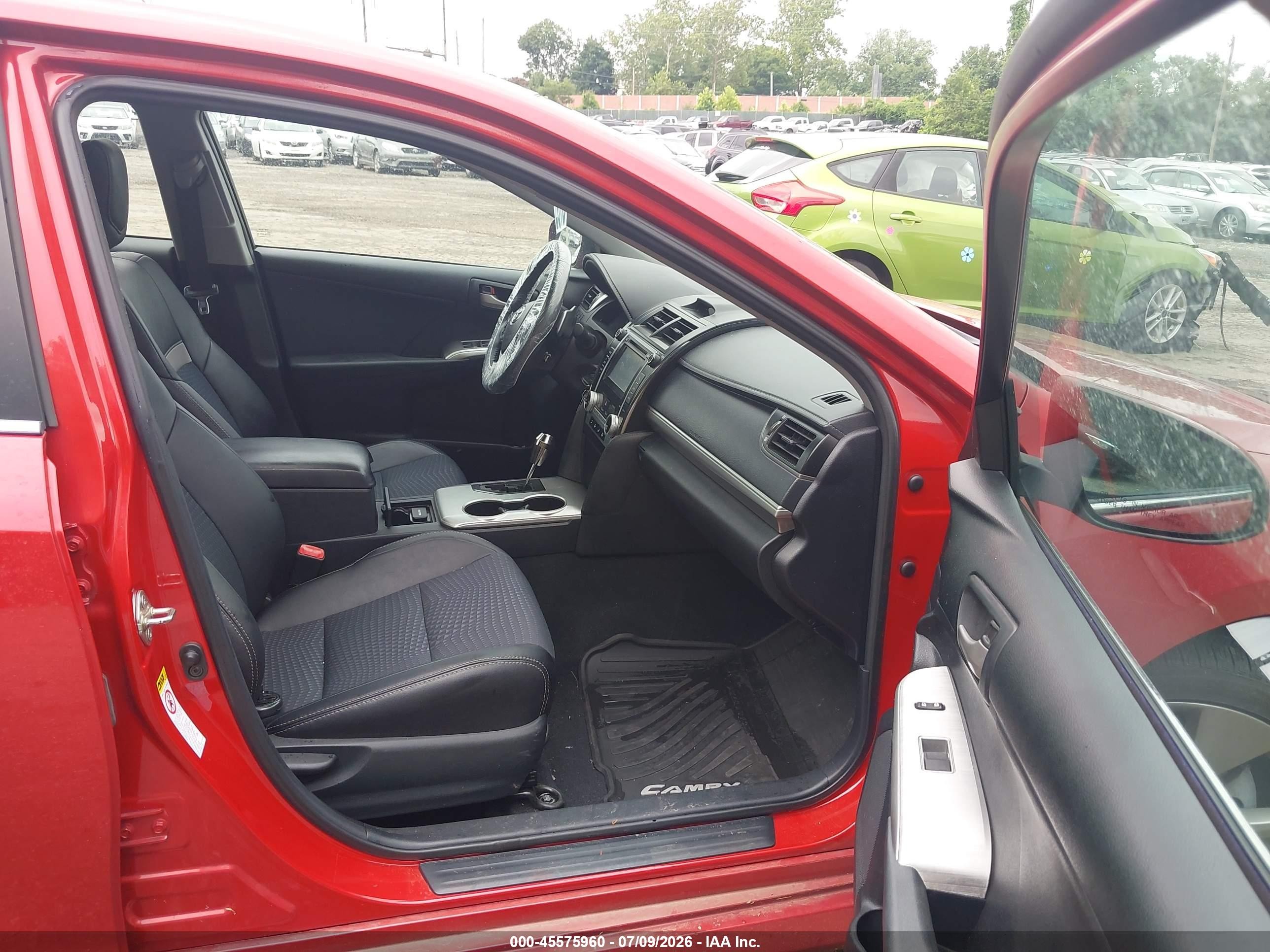 2012 Toyota Camry Se Limited Edition Red vin: 4T1BF1FK2CU637227