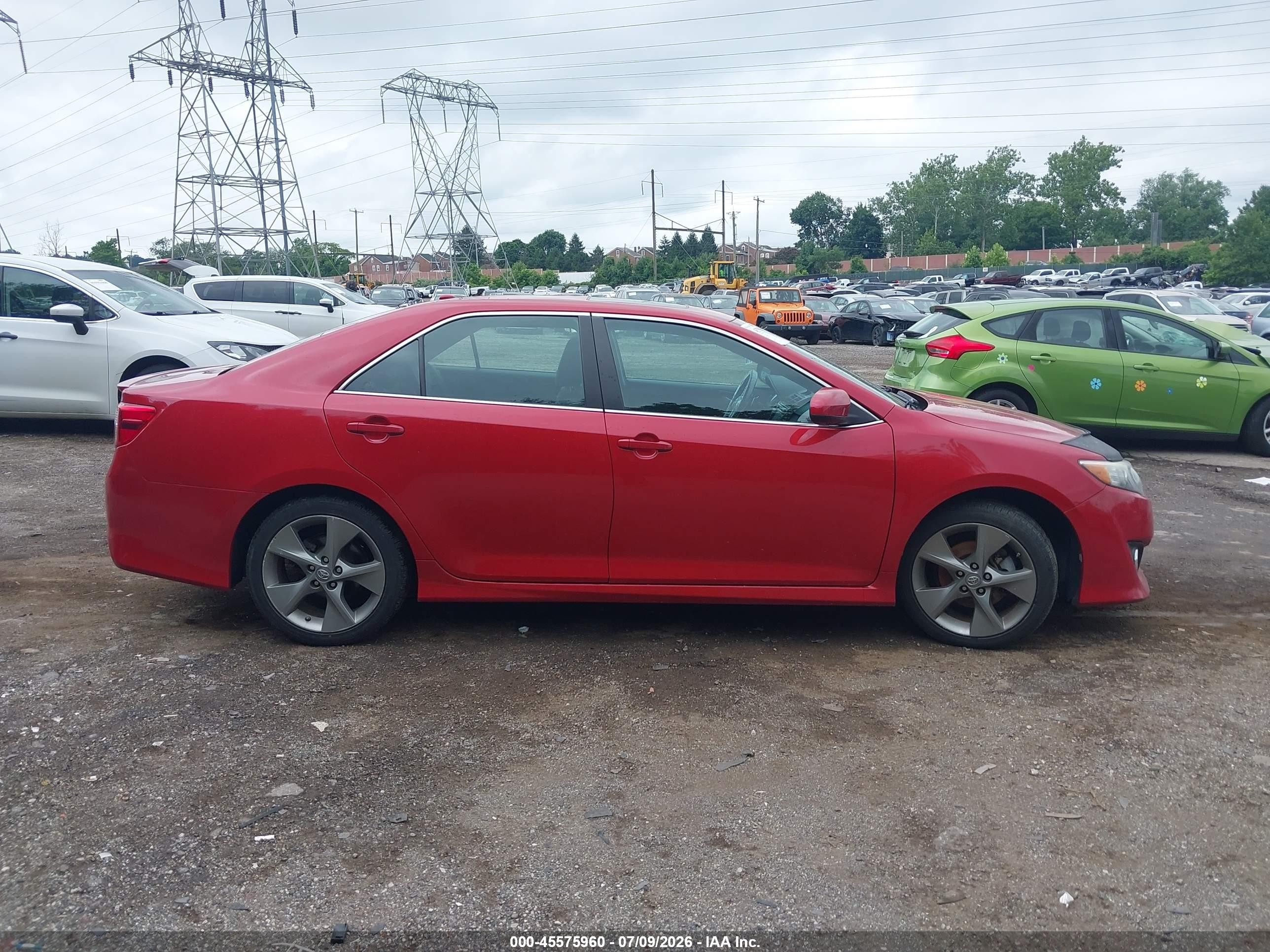 2012 Toyota Camry Se Limited Edition Red vin: 4T1BF1FK2CU637227