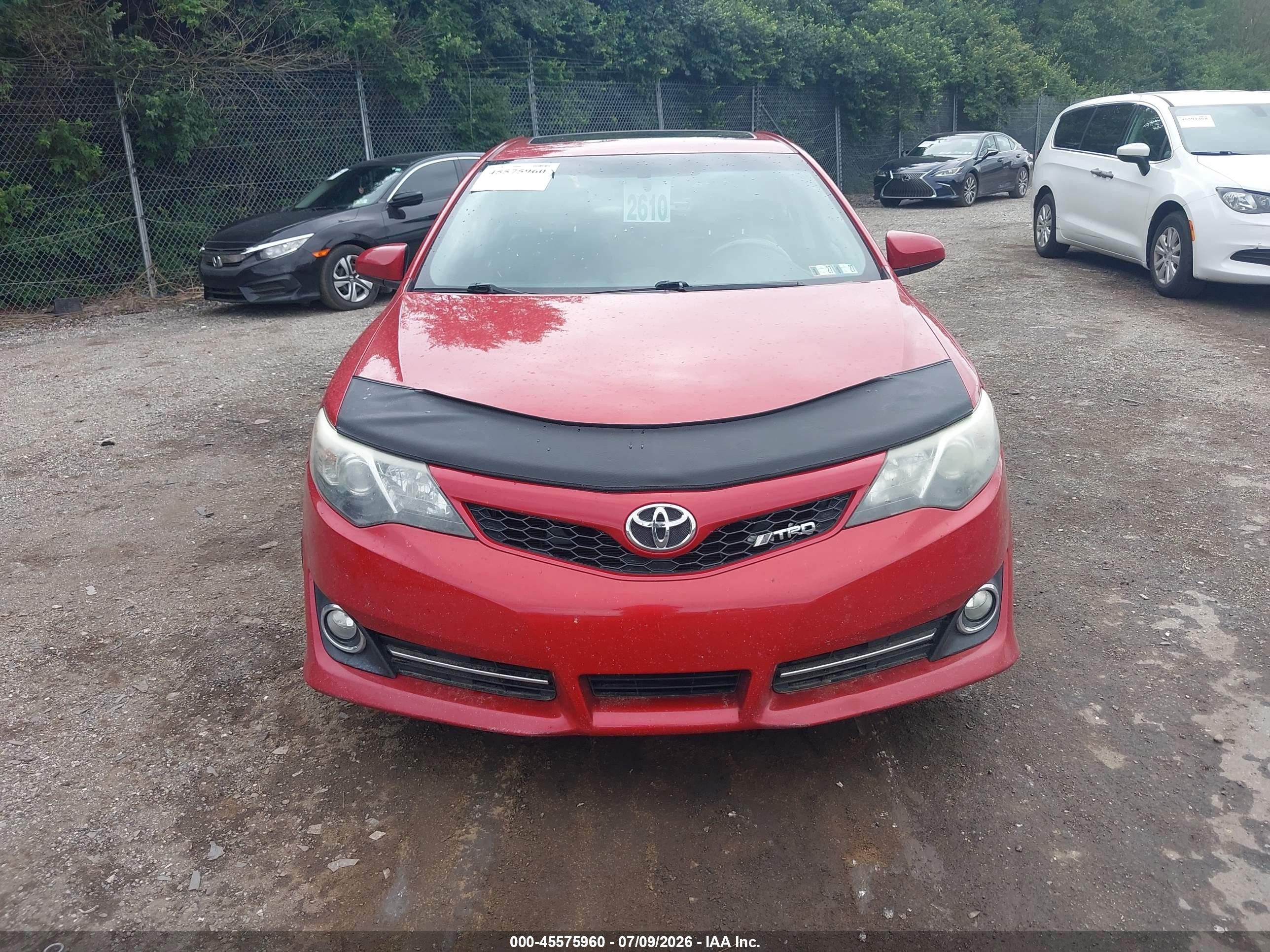 2012 Toyota Camry Se Limited Edition Red vin: 4T1BF1FK2CU637227
