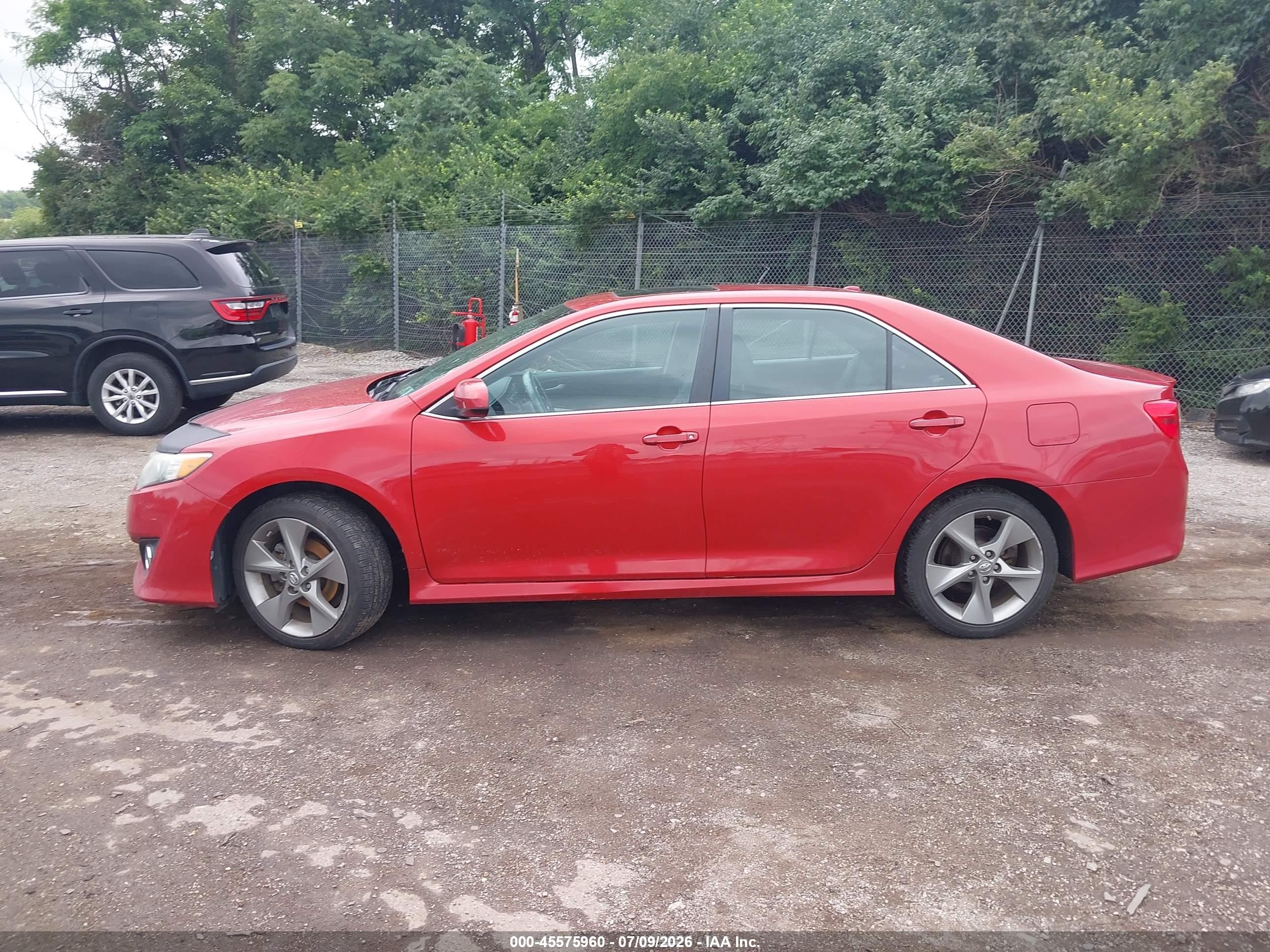 2012 Toyota Camry Se Limited Edition Red vin: 4T1BF1FK2CU637227