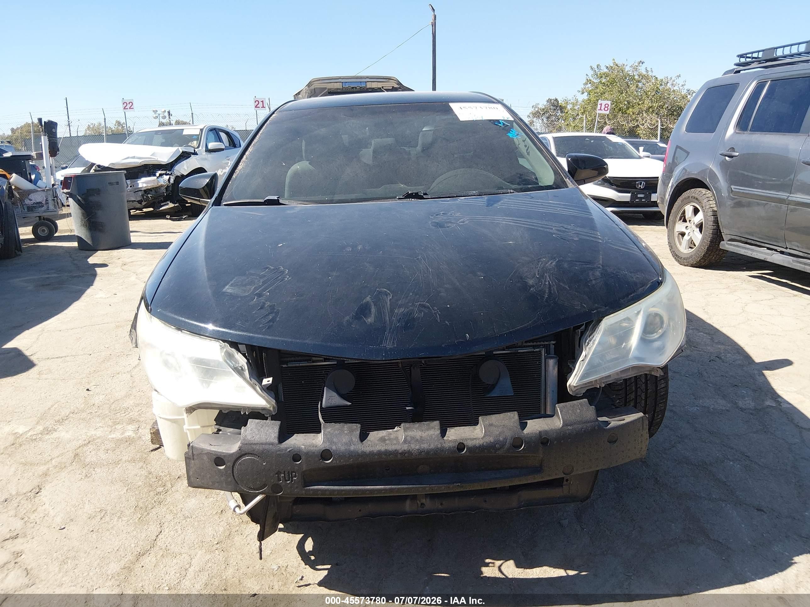 2013 Toyota Camry Le Black vin: 4T1BF1FK2DU205898
