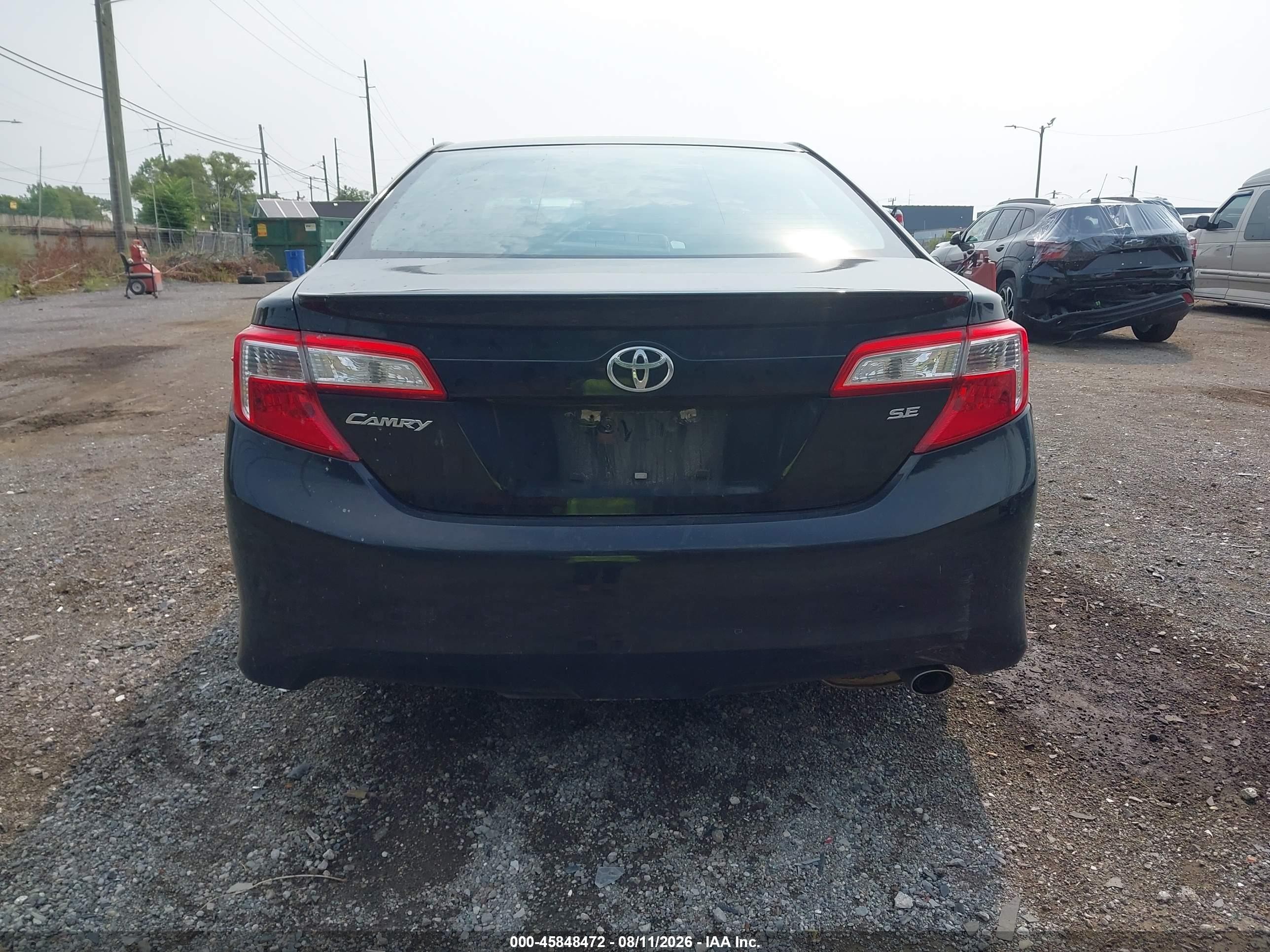 2013 Toyota Camry Se Black vin: 4T1BF1FK2DU211586