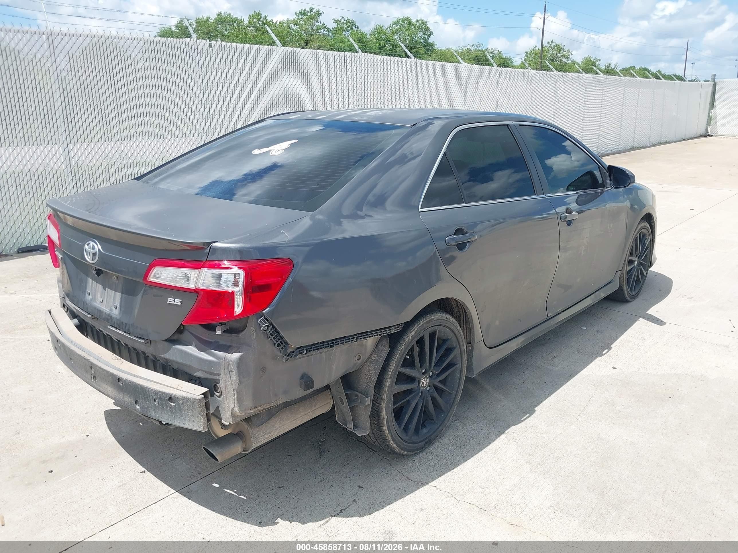 2013 Toyota Camry Se Gray vin: 4T1BF1FK2DU246029