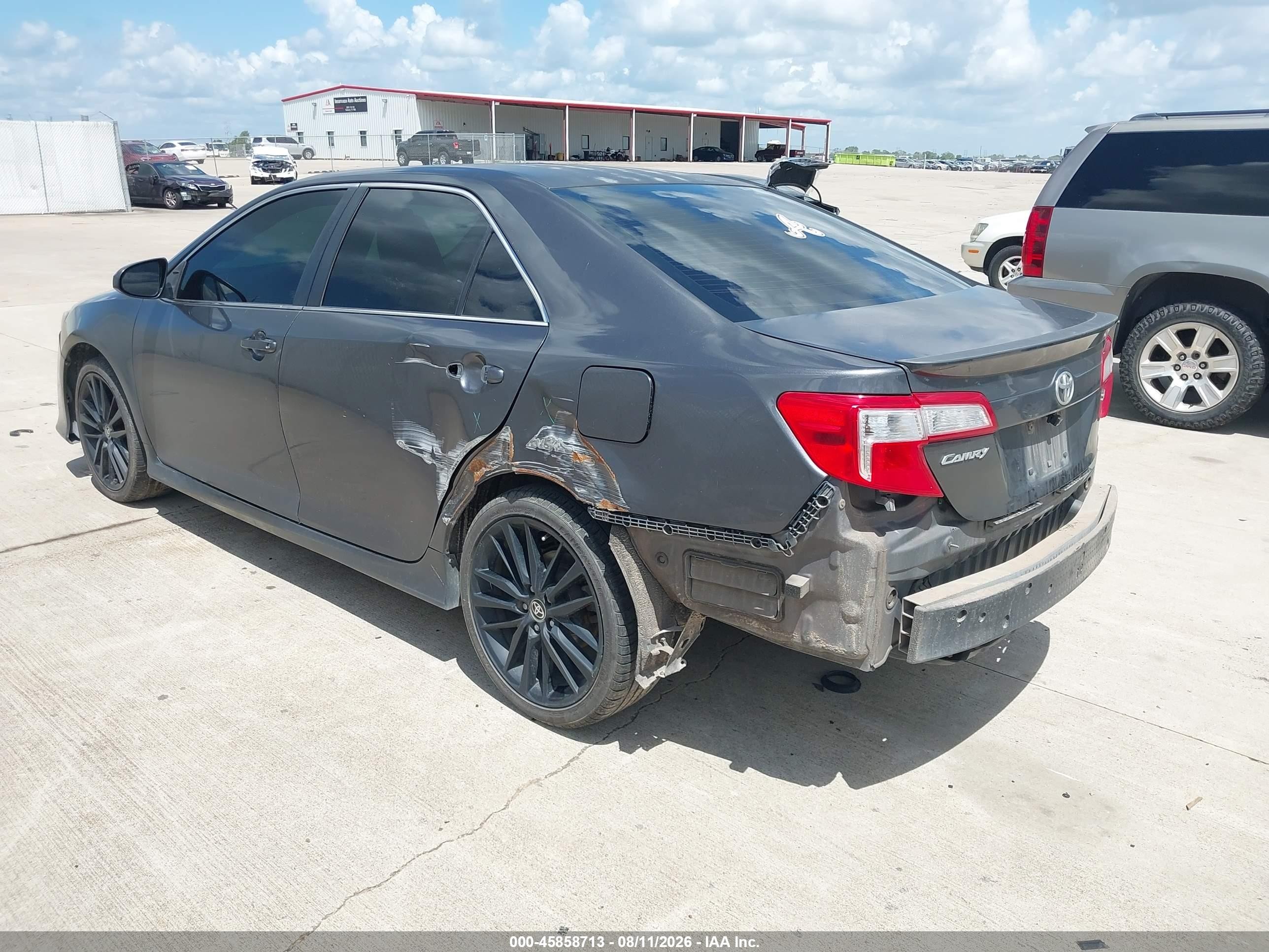 2013 Toyota Camry Se Gray vin: 4T1BF1FK2DU246029