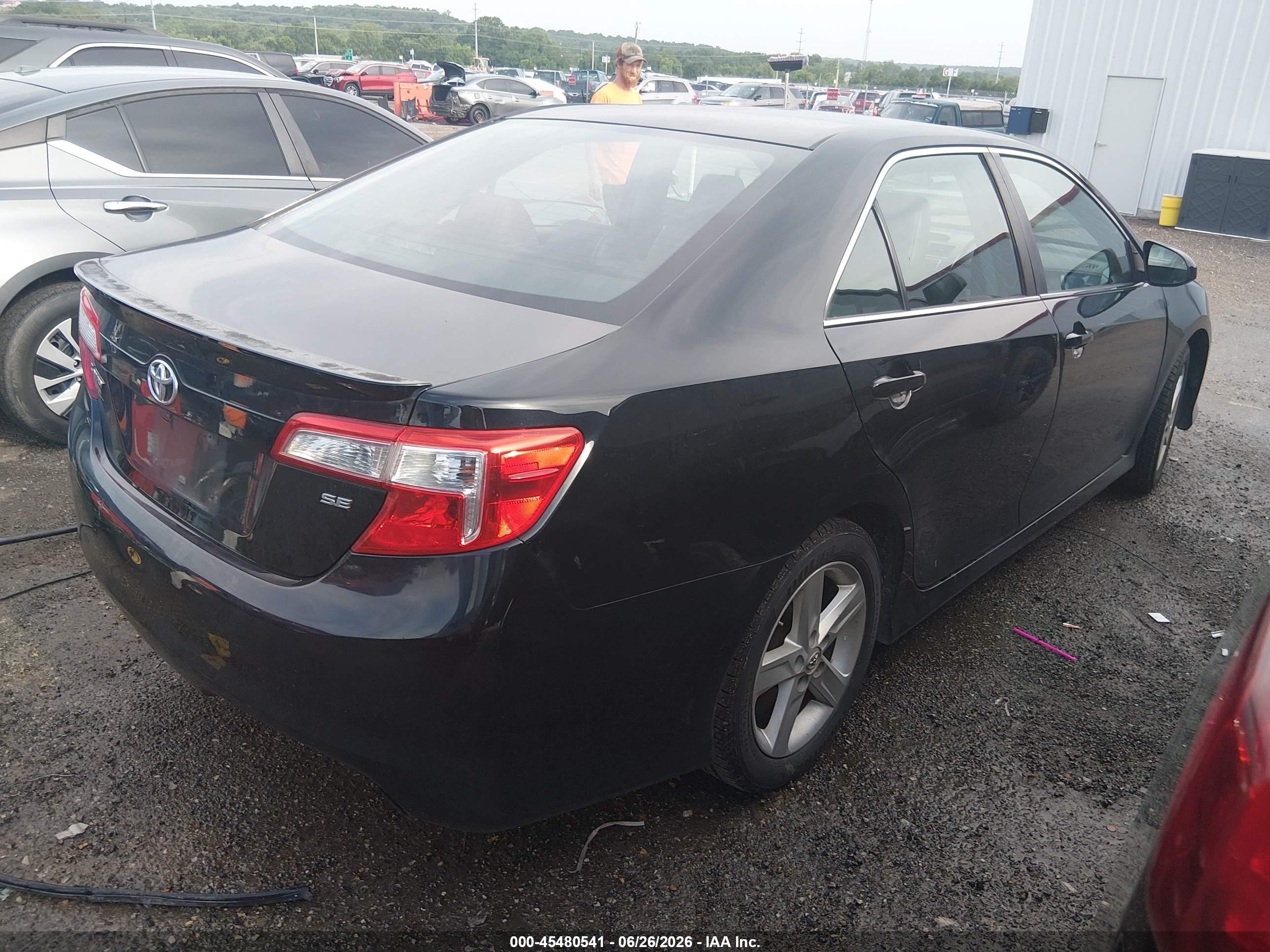2013 Toyota Camry Se Black vin: 4T1BF1FK2DU248878