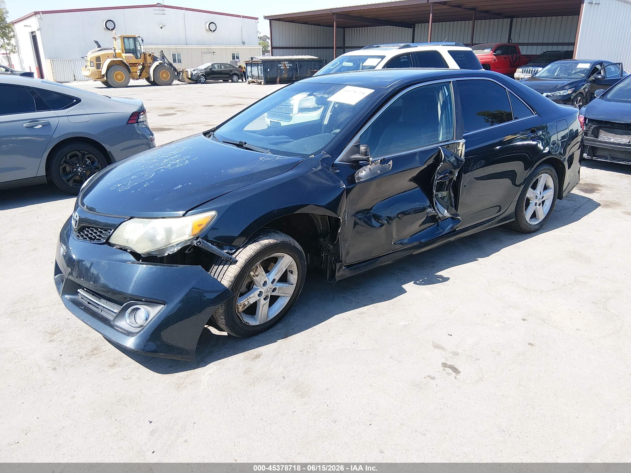 2013 Toyota Camry Se Black vin: 4T1BF1FK2DU259265