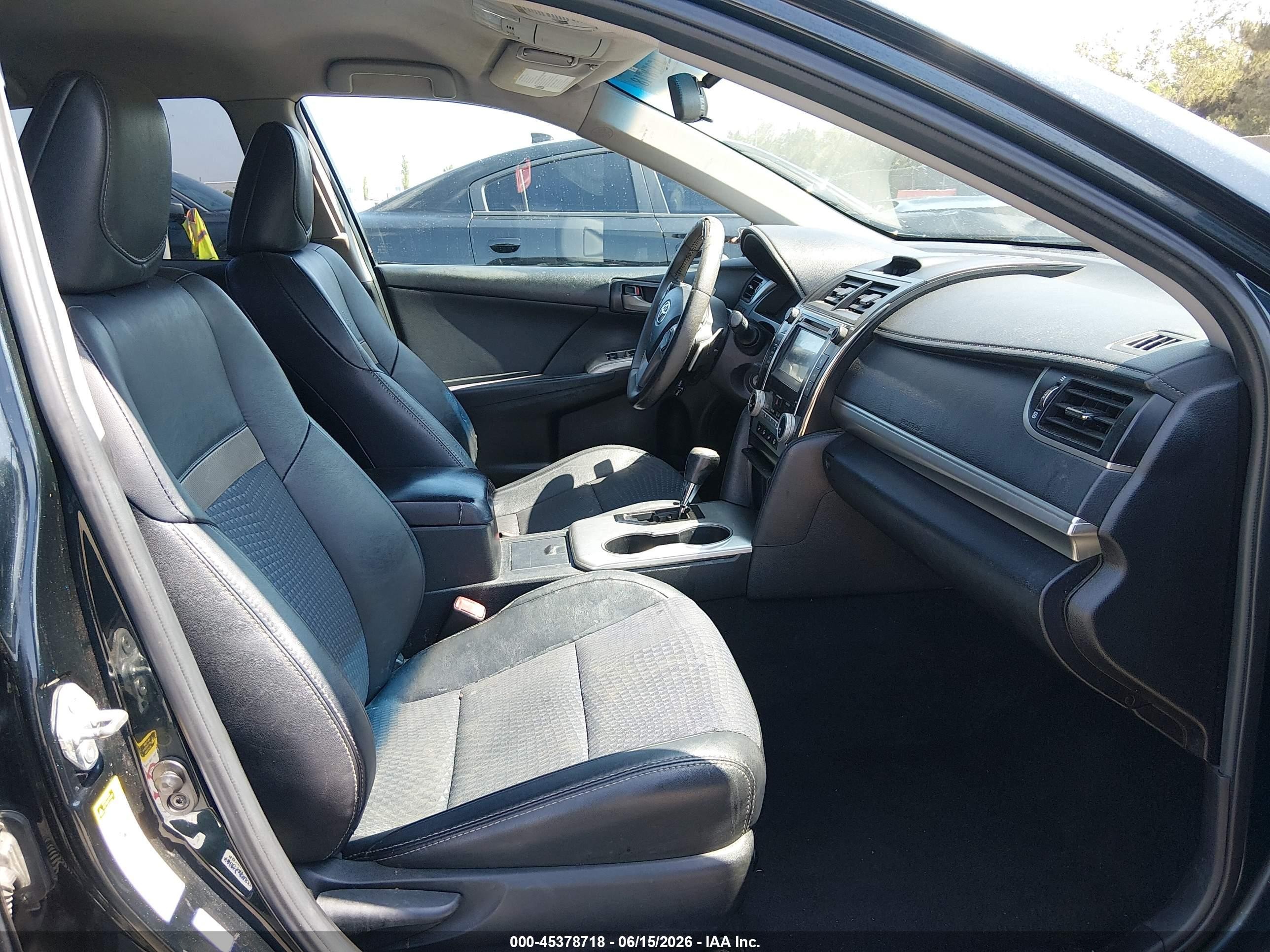 2013 Toyota Camry Se Black vin: 4T1BF1FK2DU259265