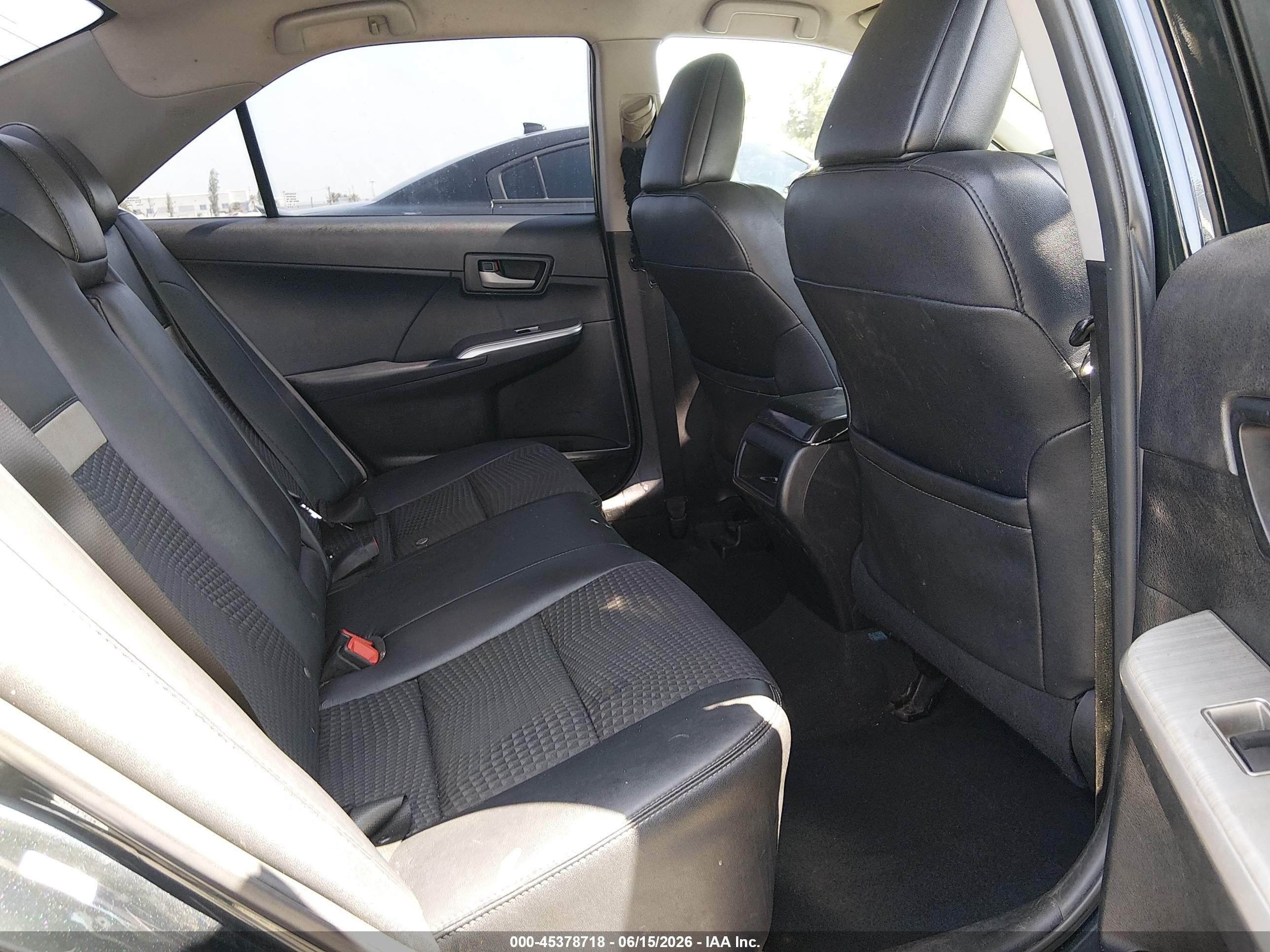 2013 Toyota Camry Se Black vin: 4T1BF1FK2DU259265