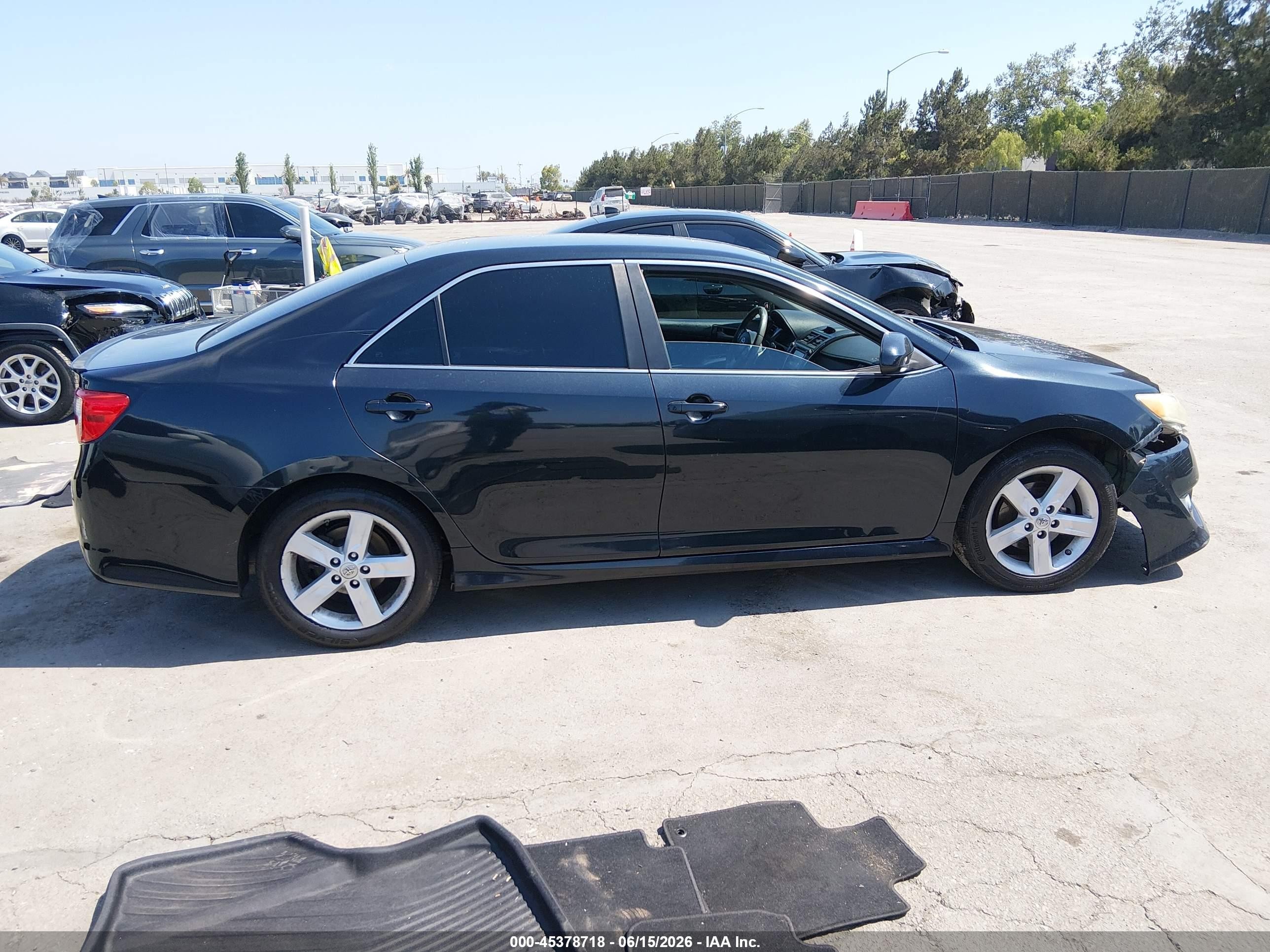 2013 Toyota Camry Se Black vin: 4T1BF1FK2DU259265