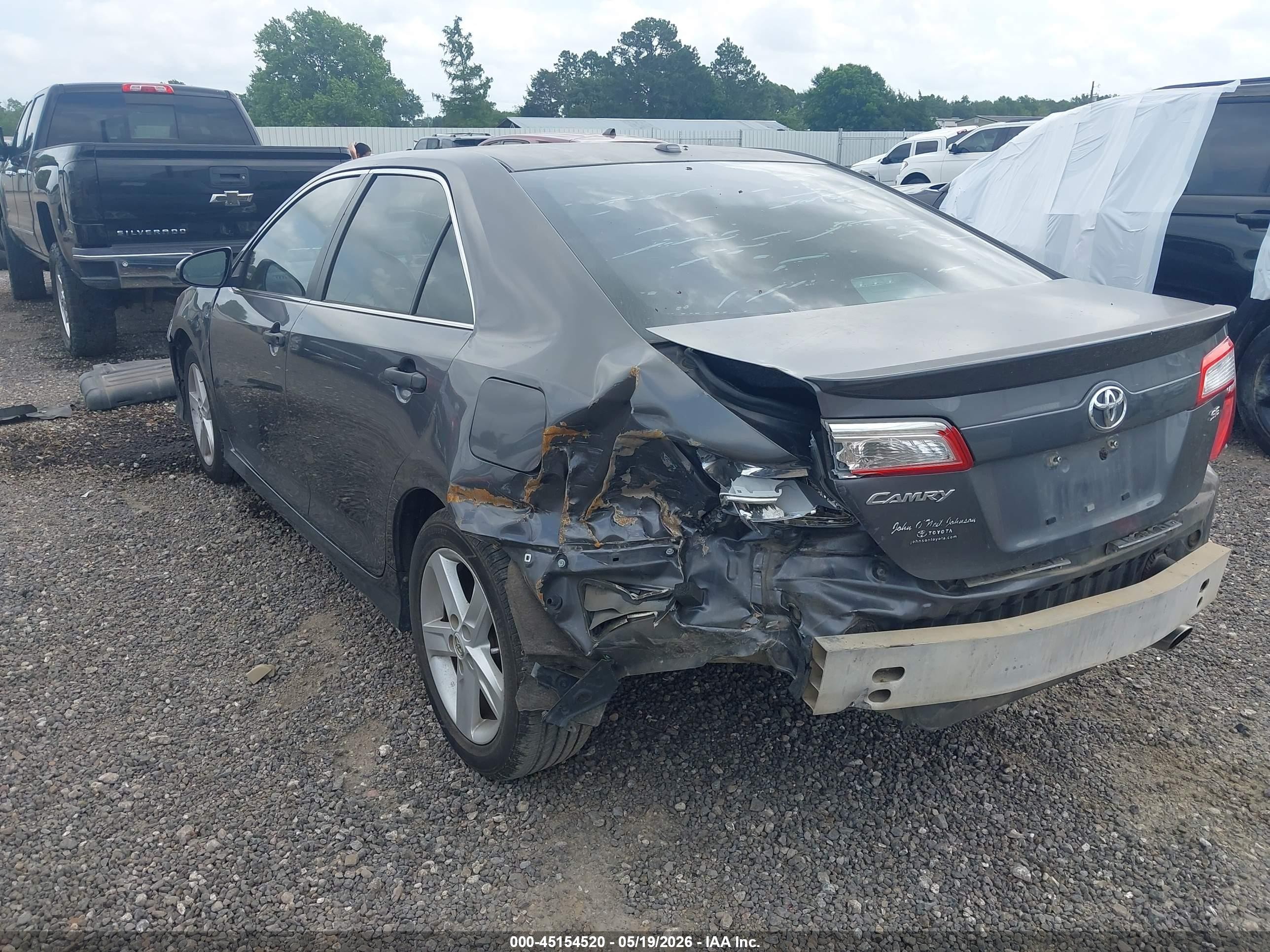 2013 Toyota Camry Se Gray vin: 4T1BF1FK2DU264191
