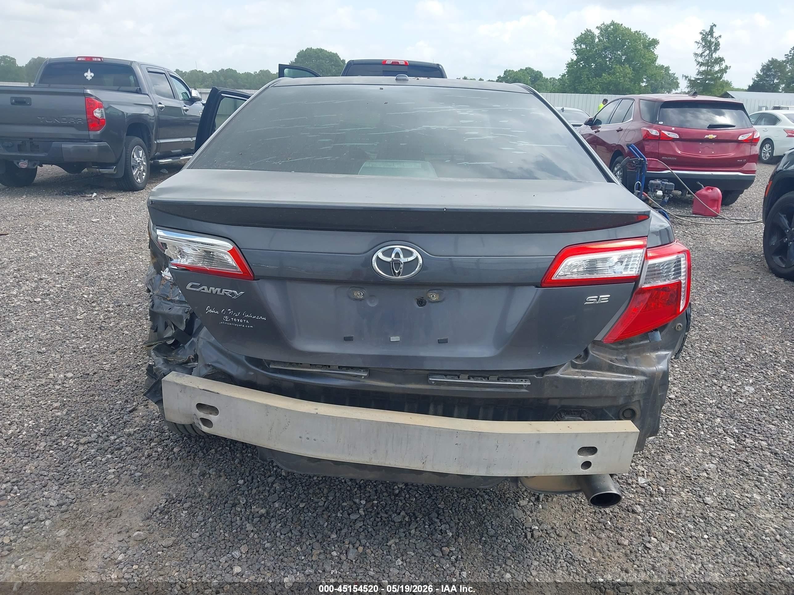 2013 Toyota Camry Se Gray vin: 4T1BF1FK2DU264191
