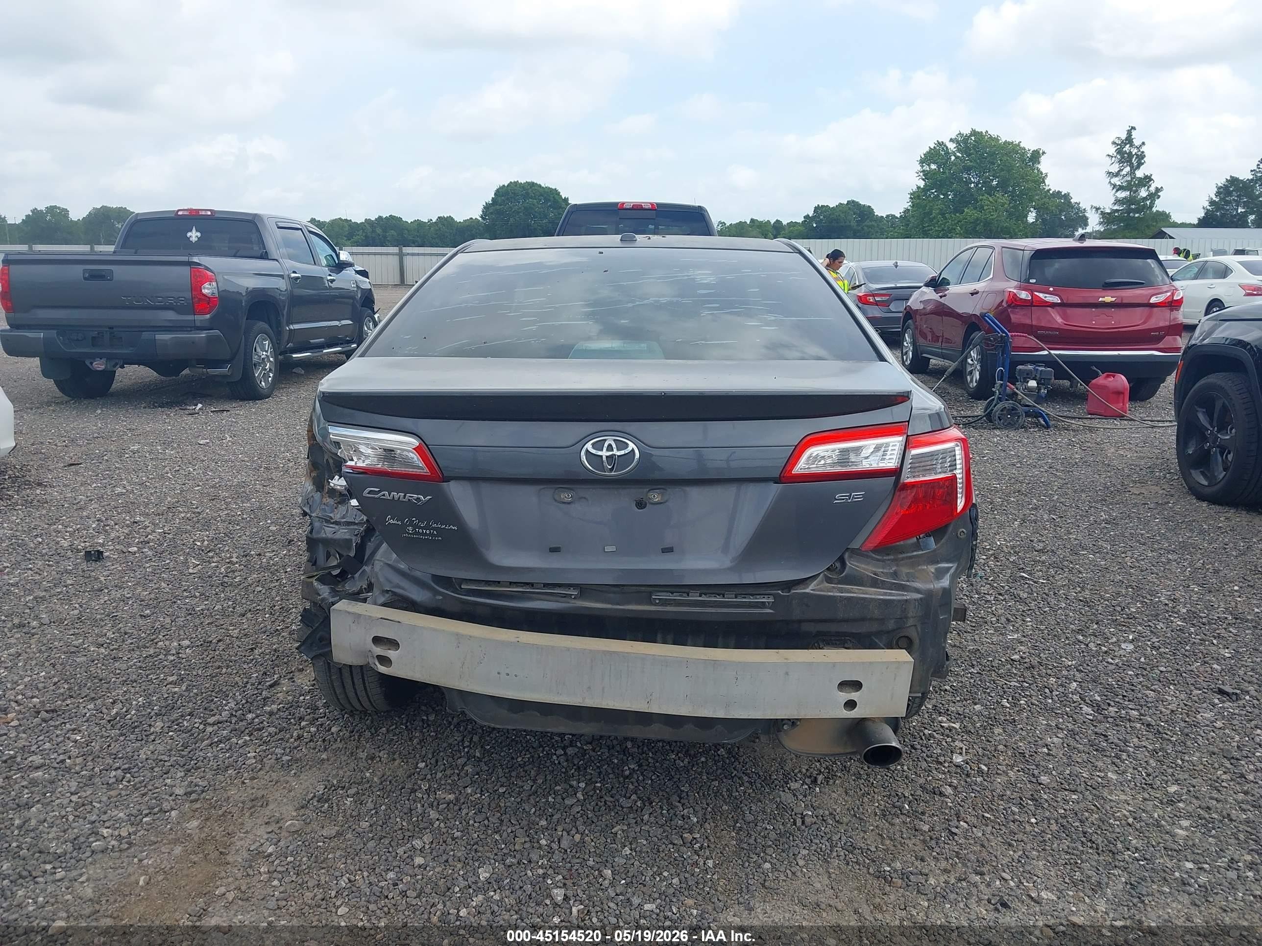 2013 Toyota Camry Se Gray vin: 4T1BF1FK2DU264191