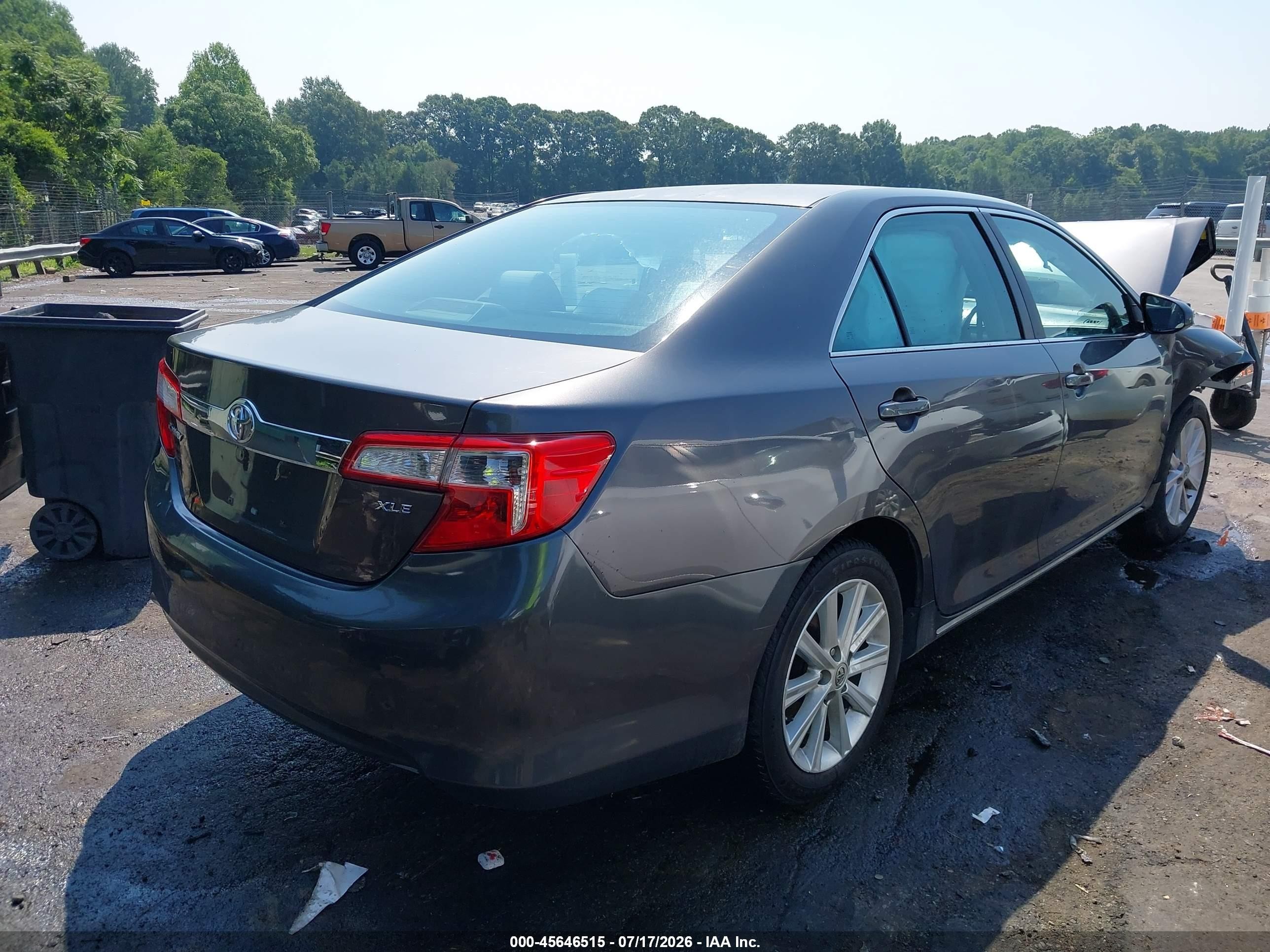 2013 Toyota Camry Xle Black vin: 4T1BF1FK2DU273005
