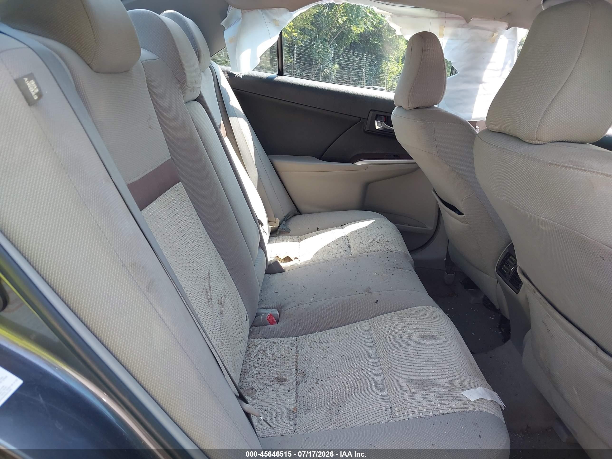 2013 Toyota Camry Xle Black vin: 4T1BF1FK2DU273005
