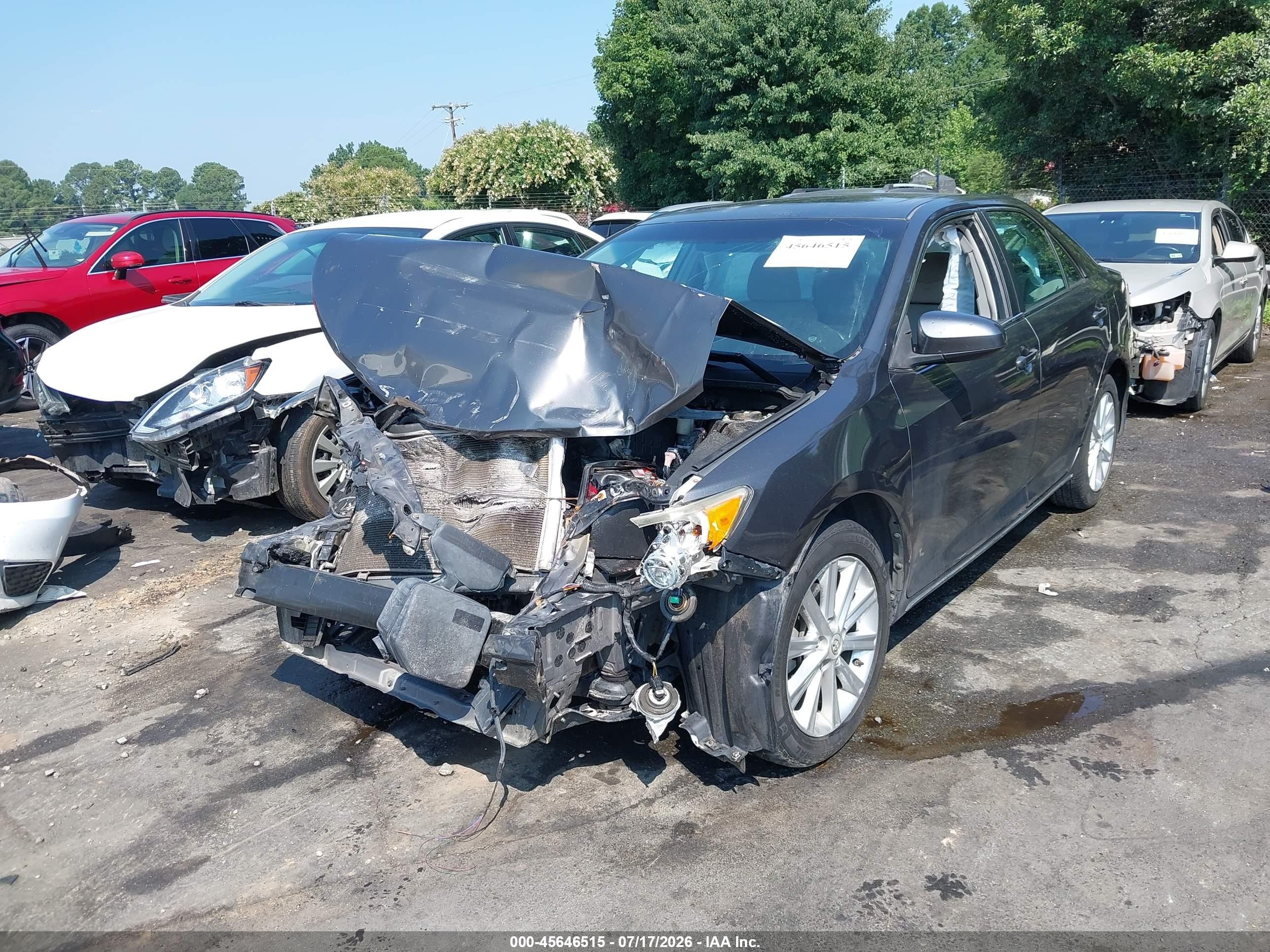 2013 Toyota Camry Xle Black vin: 4T1BF1FK2DU273005