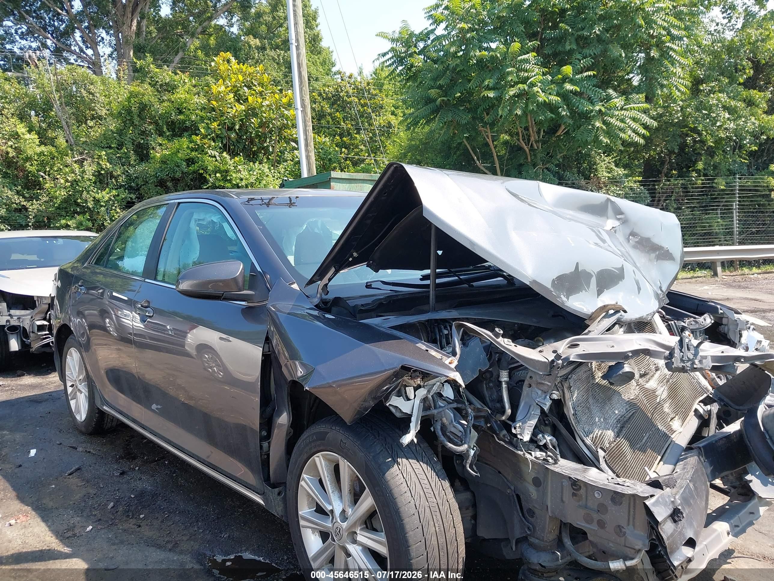 2013 Toyota Camry Xle Black vin: 4T1BF1FK2DU273005