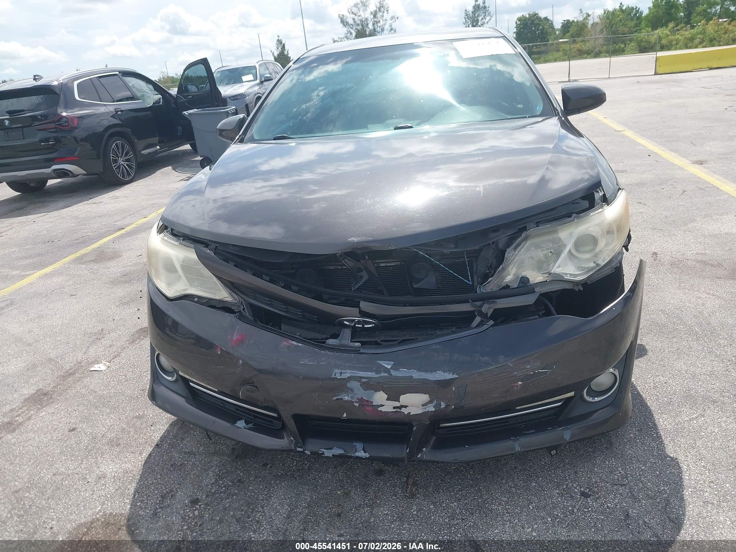 2013 Toyota Camry Se Серый vin: 4T1BF1FK2DU275756