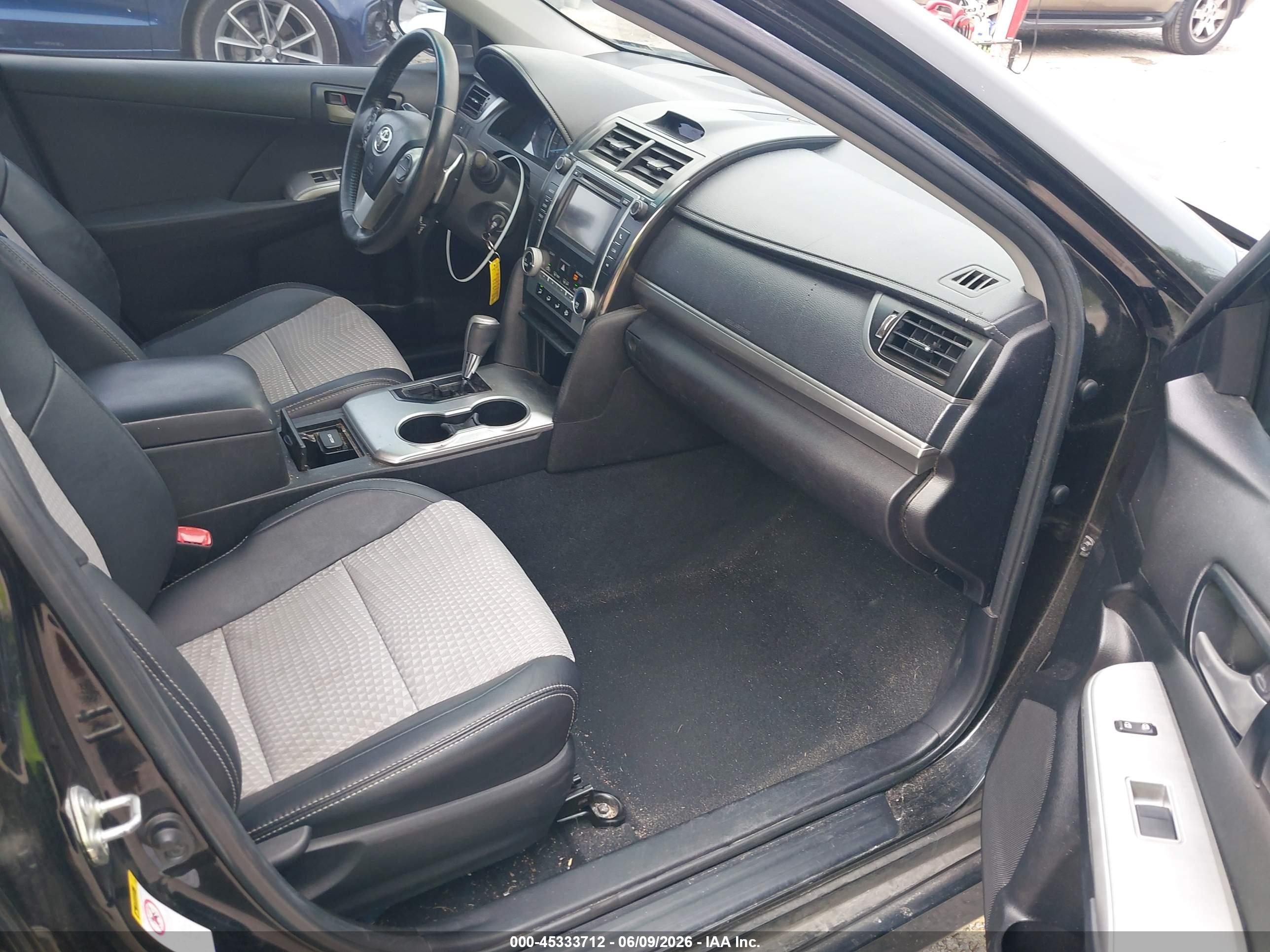 2013 Toyota Camry Se Black vin: 4T1BF1FK2DU294646