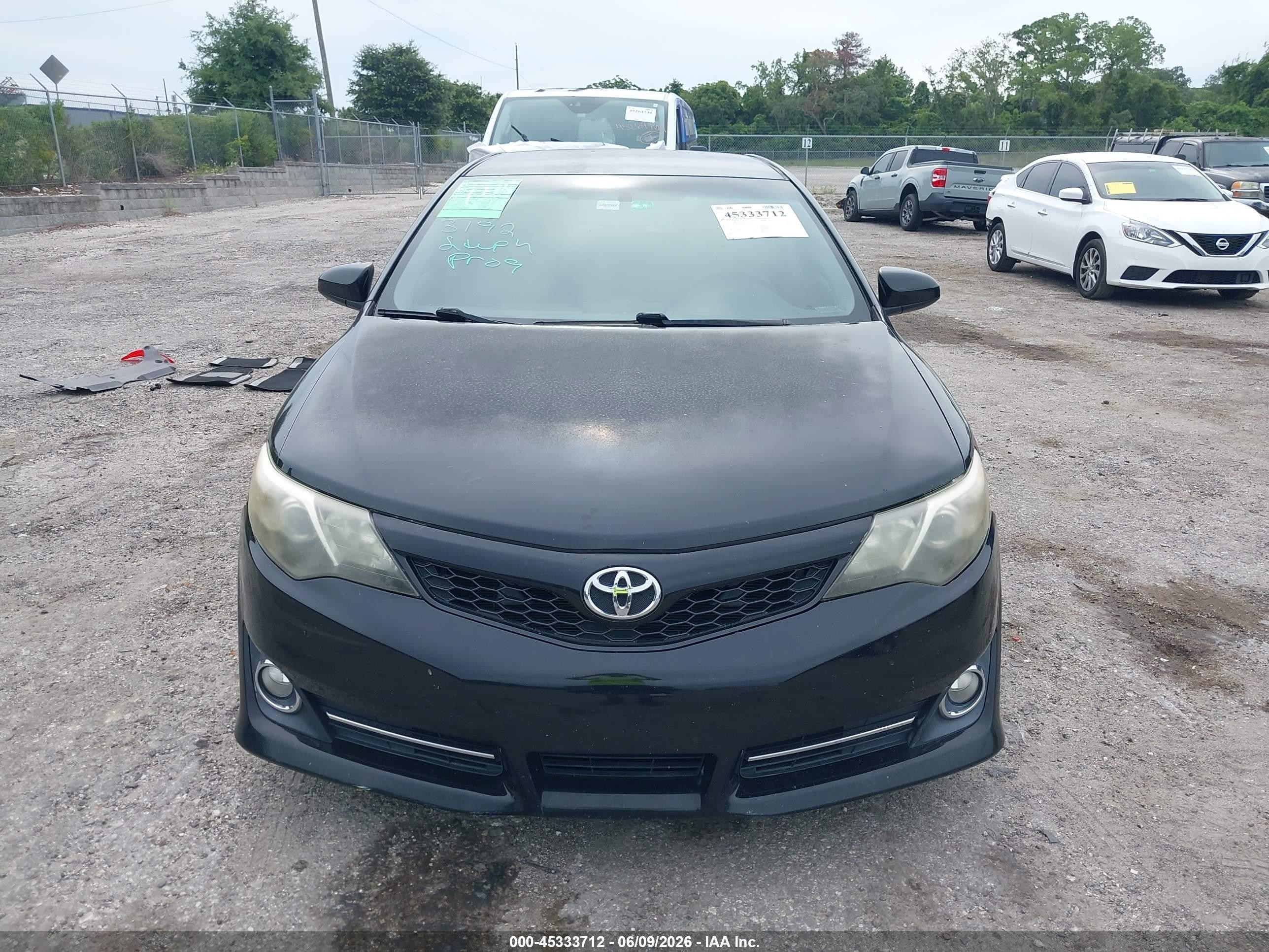 2013 Toyota Camry Se Black vin: 4T1BF1FK2DU294646