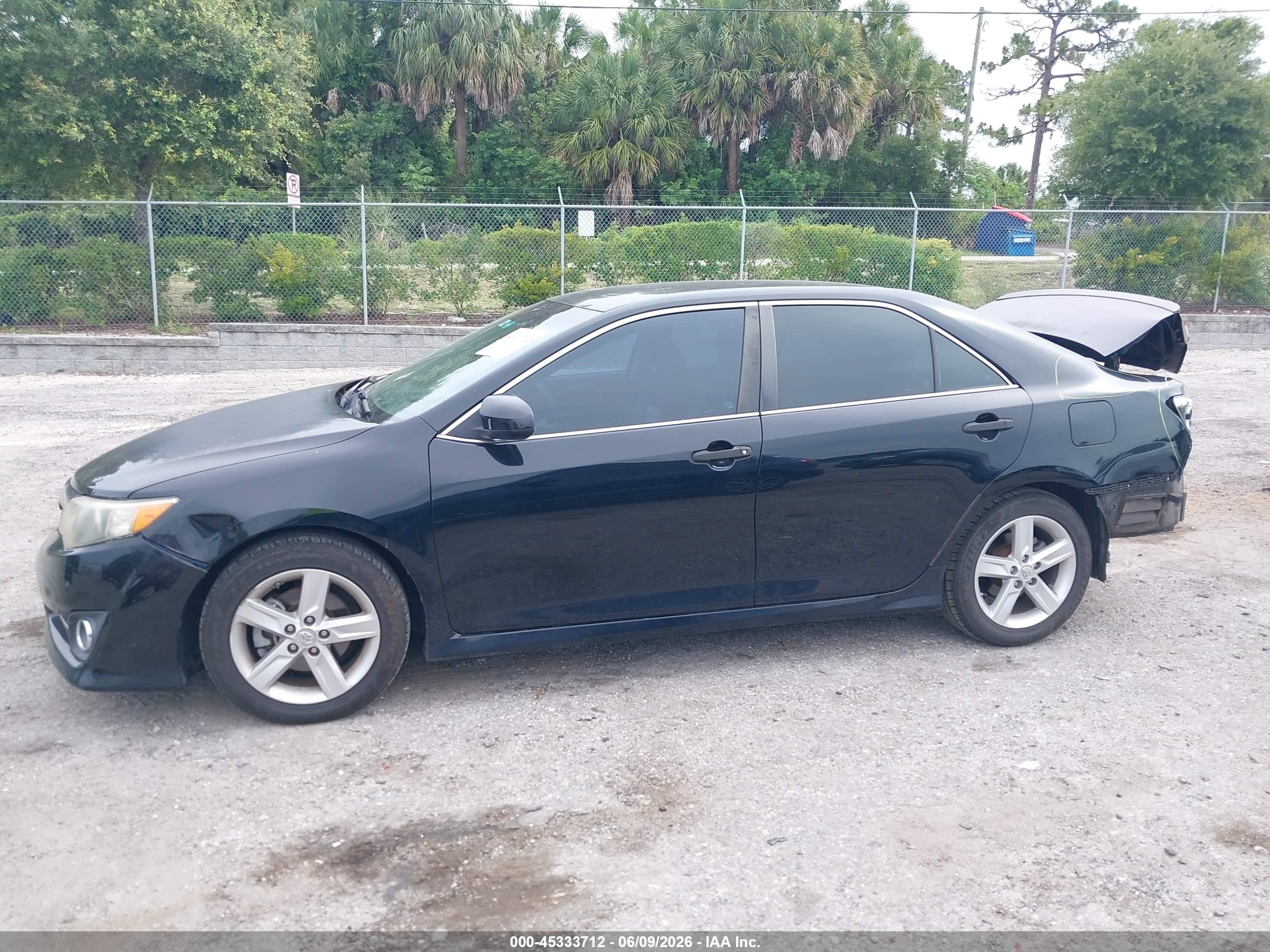 2013 Toyota Camry Se Black vin: 4T1BF1FK2DU294646