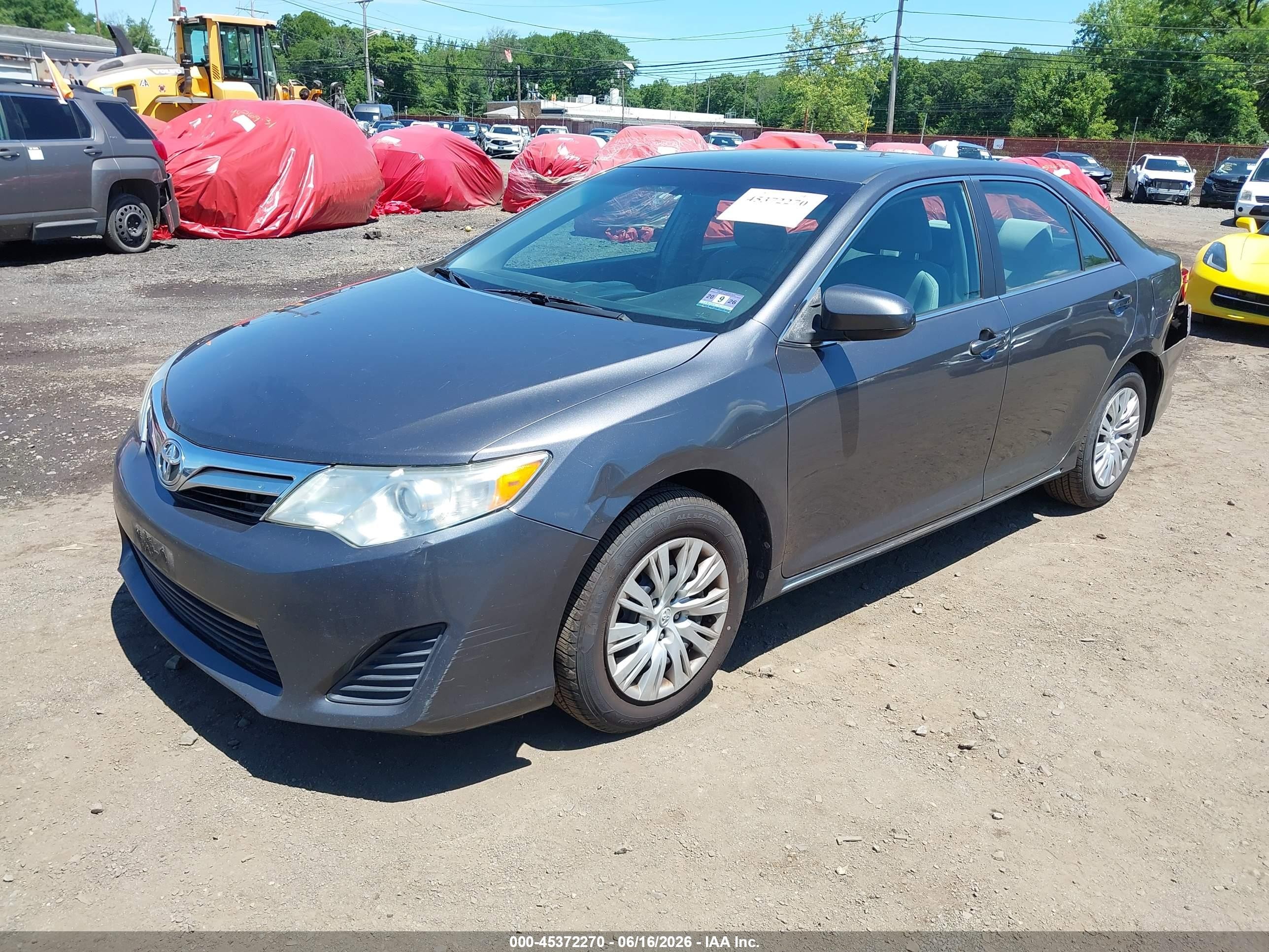 2013 Toyota Camry Le Gray vin: 4T1BF1FK2DU297708