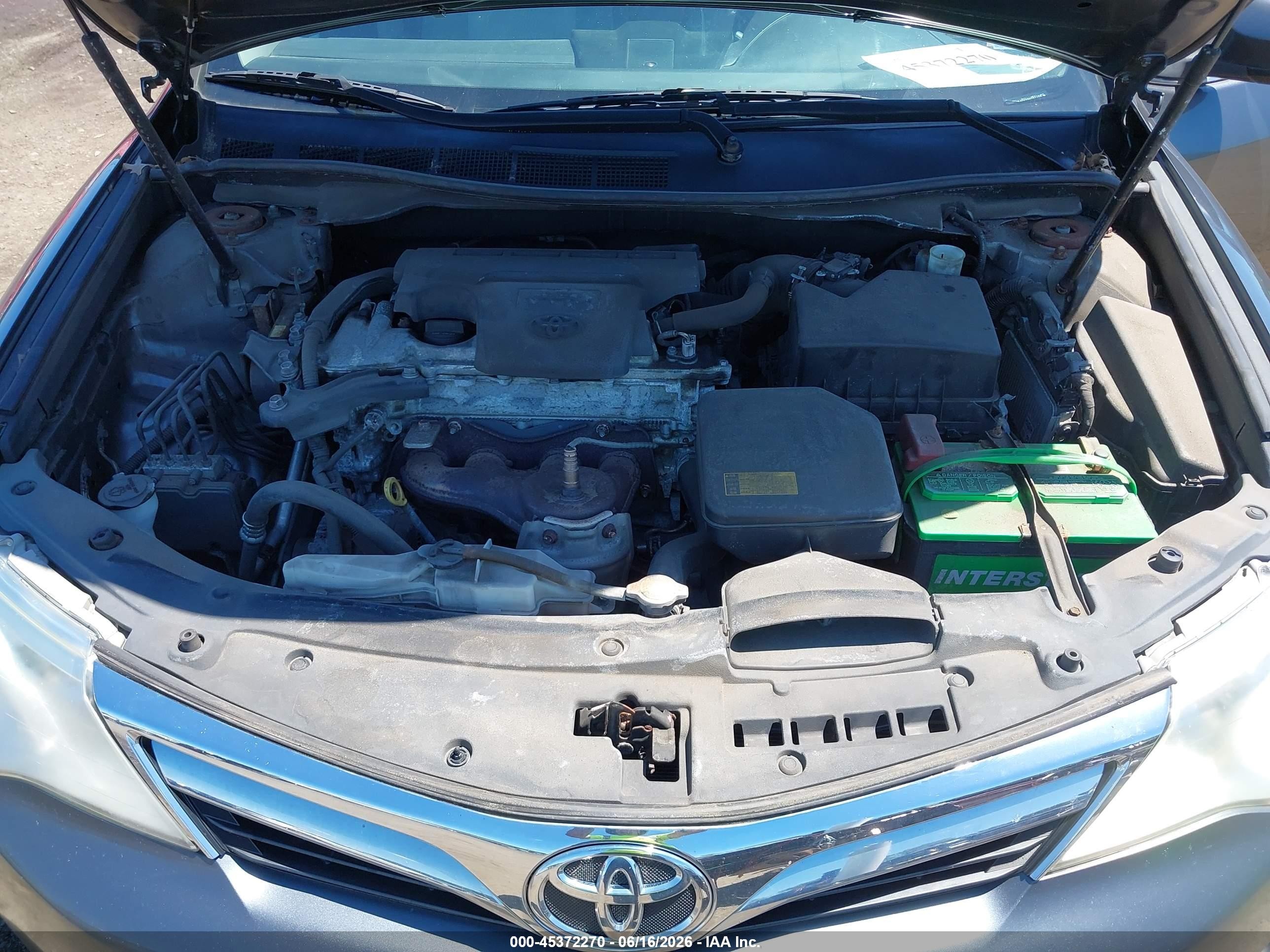 2013 Toyota Camry Le Gray vin: 4T1BF1FK2DU297708