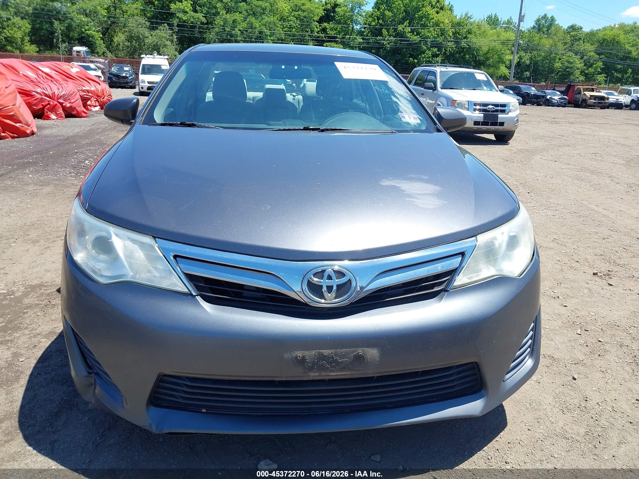 2013 Toyota Camry Le Gray vin: 4T1BF1FK2DU297708