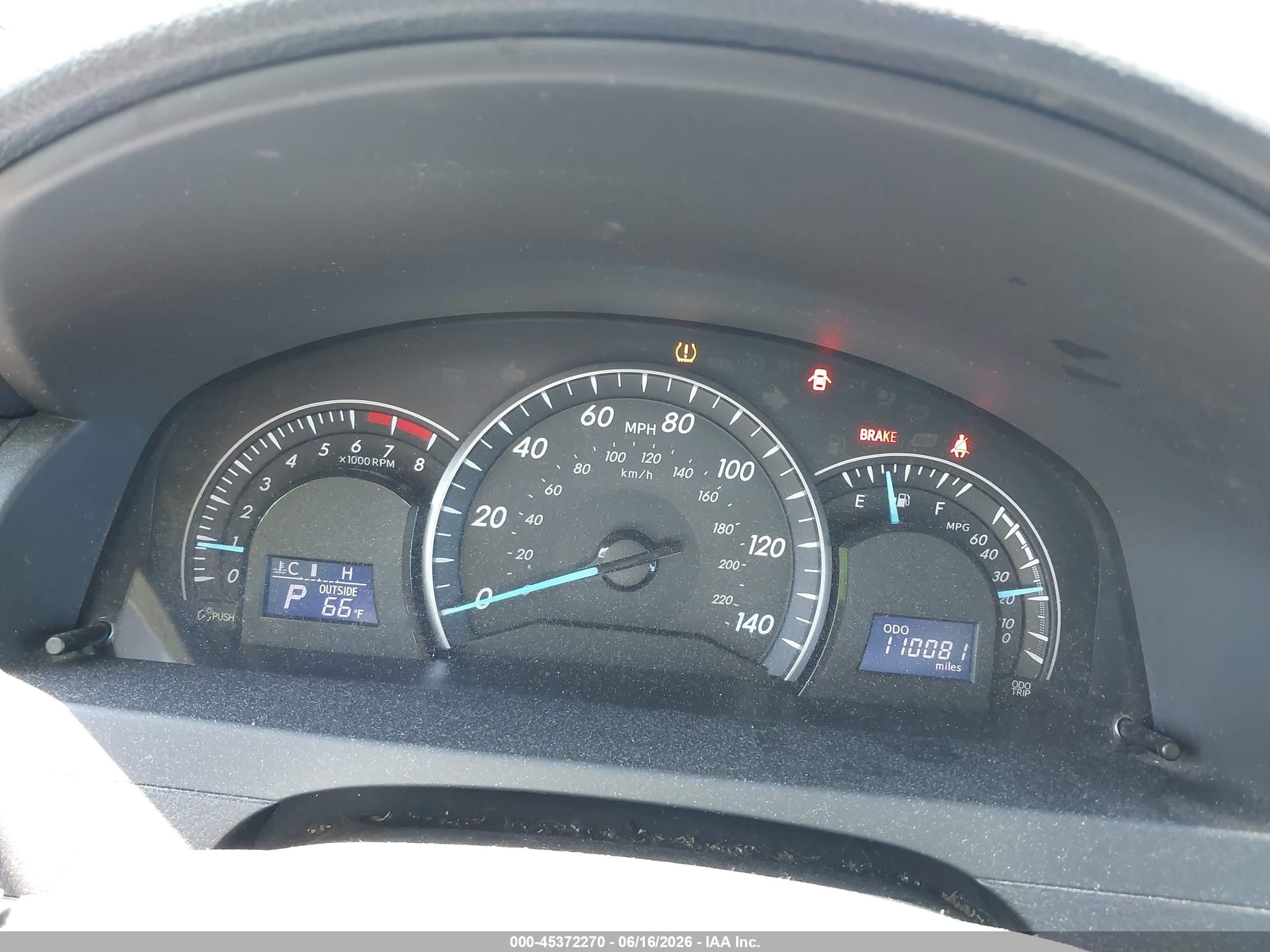 2013 Toyota Camry Le Gray vin: 4T1BF1FK2DU297708