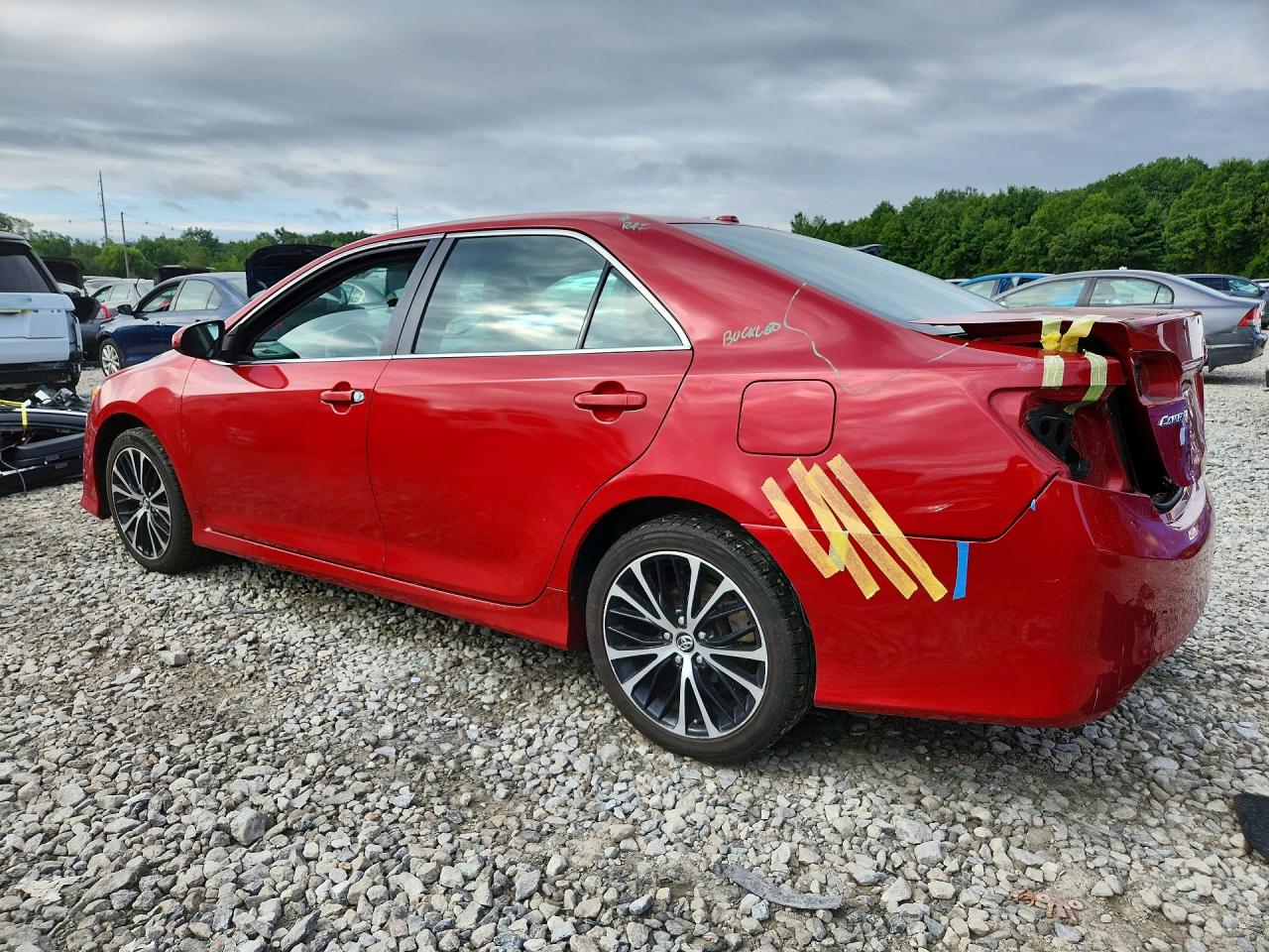 2013 Toyota Camry Se Red vin: 4T1BF1FK2DU648066