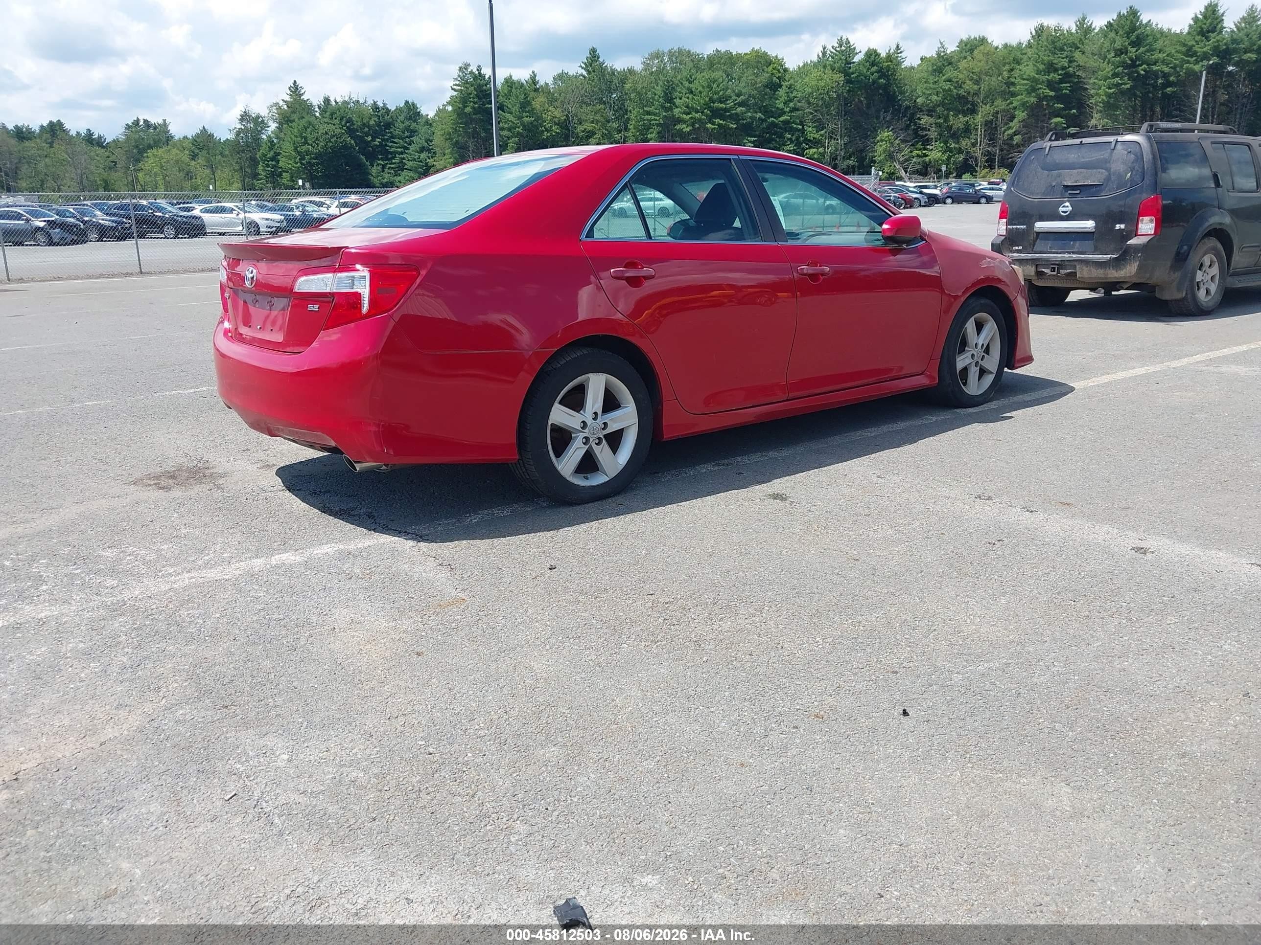 2013 Toyota Camry Se Red vin: 4T1BF1FK2DU657107