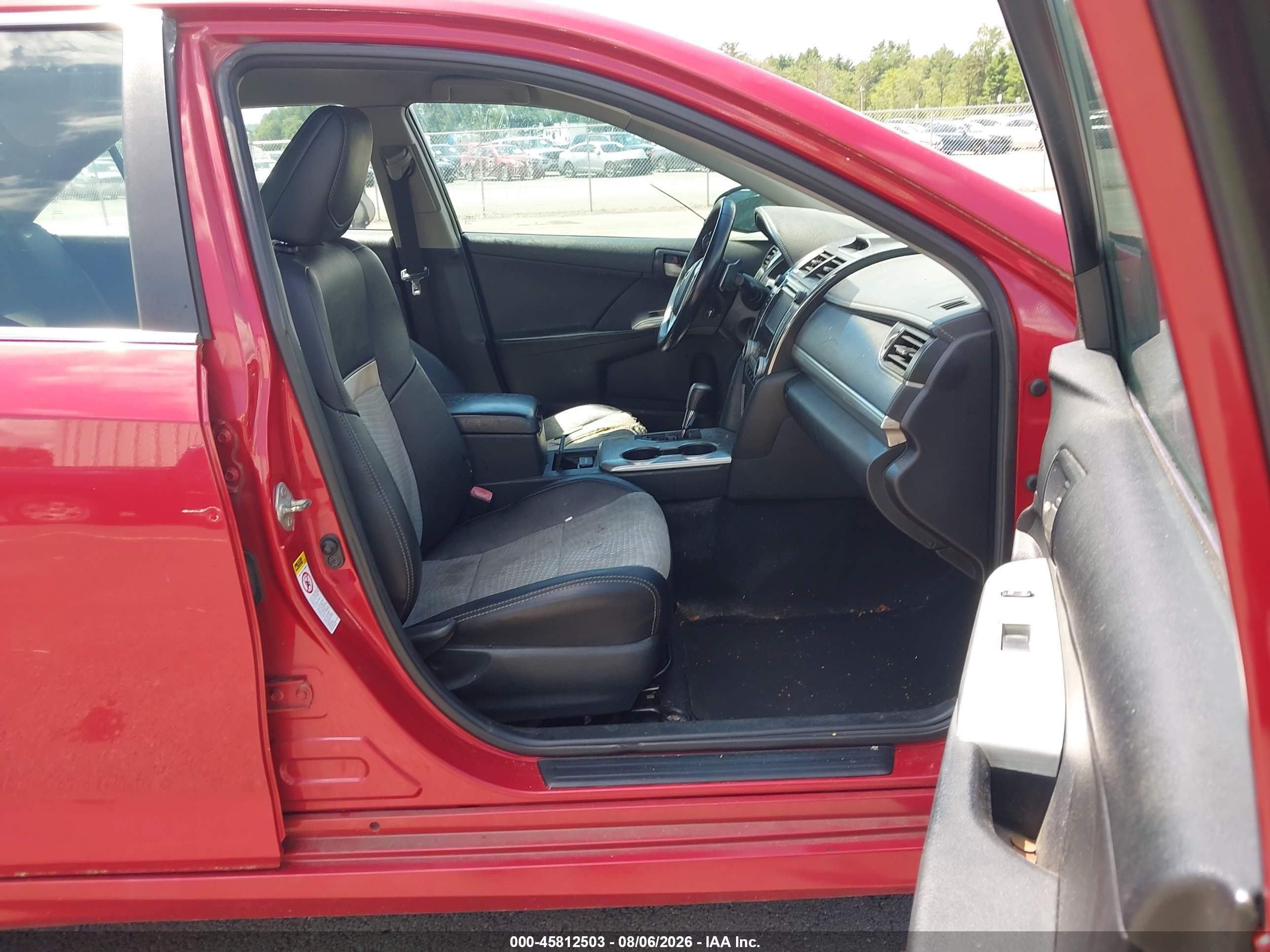 2013 Toyota Camry Se Red vin: 4T1BF1FK2DU657107