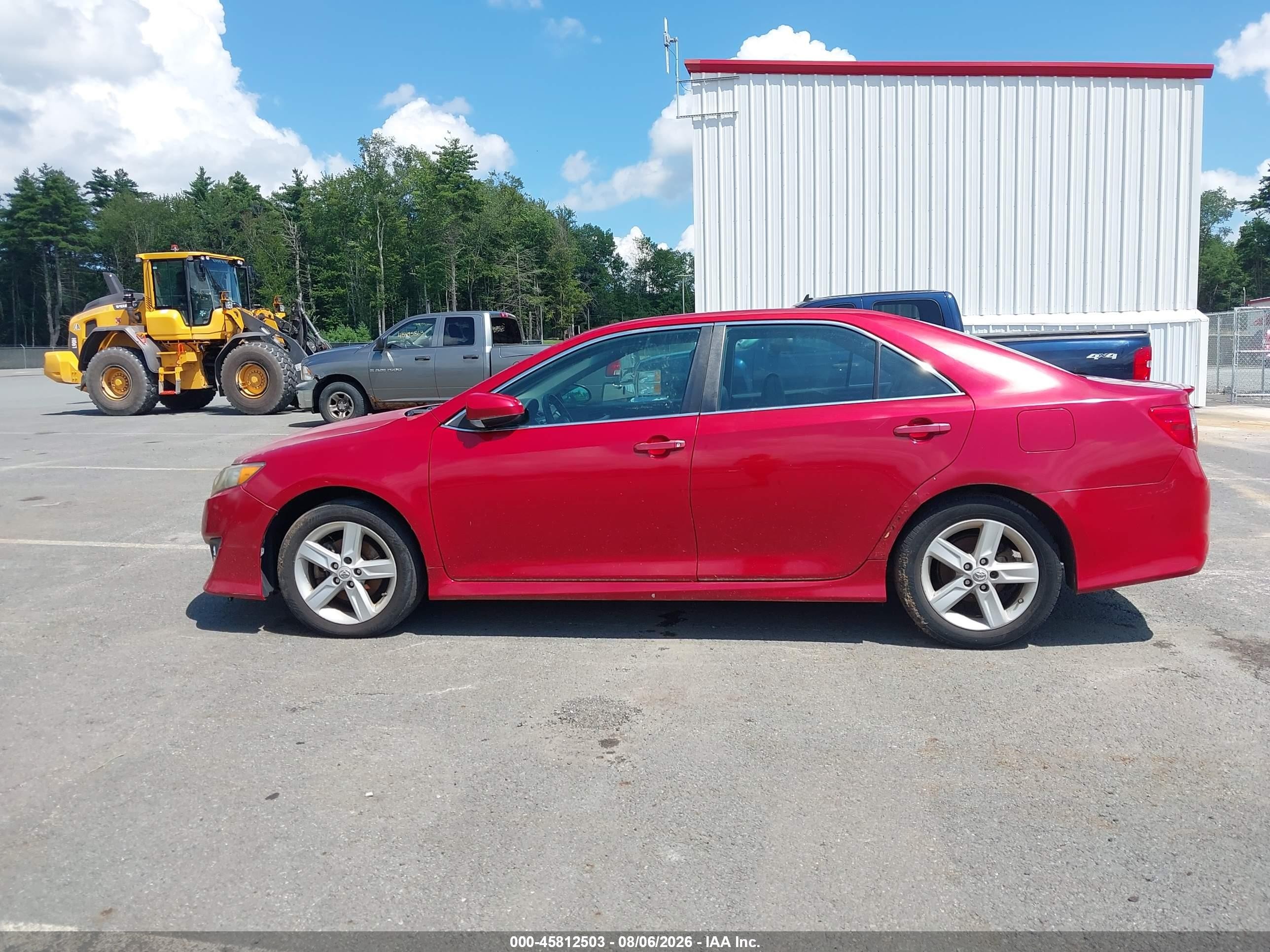 2013 Toyota Camry Se Red vin: 4T1BF1FK2DU657107