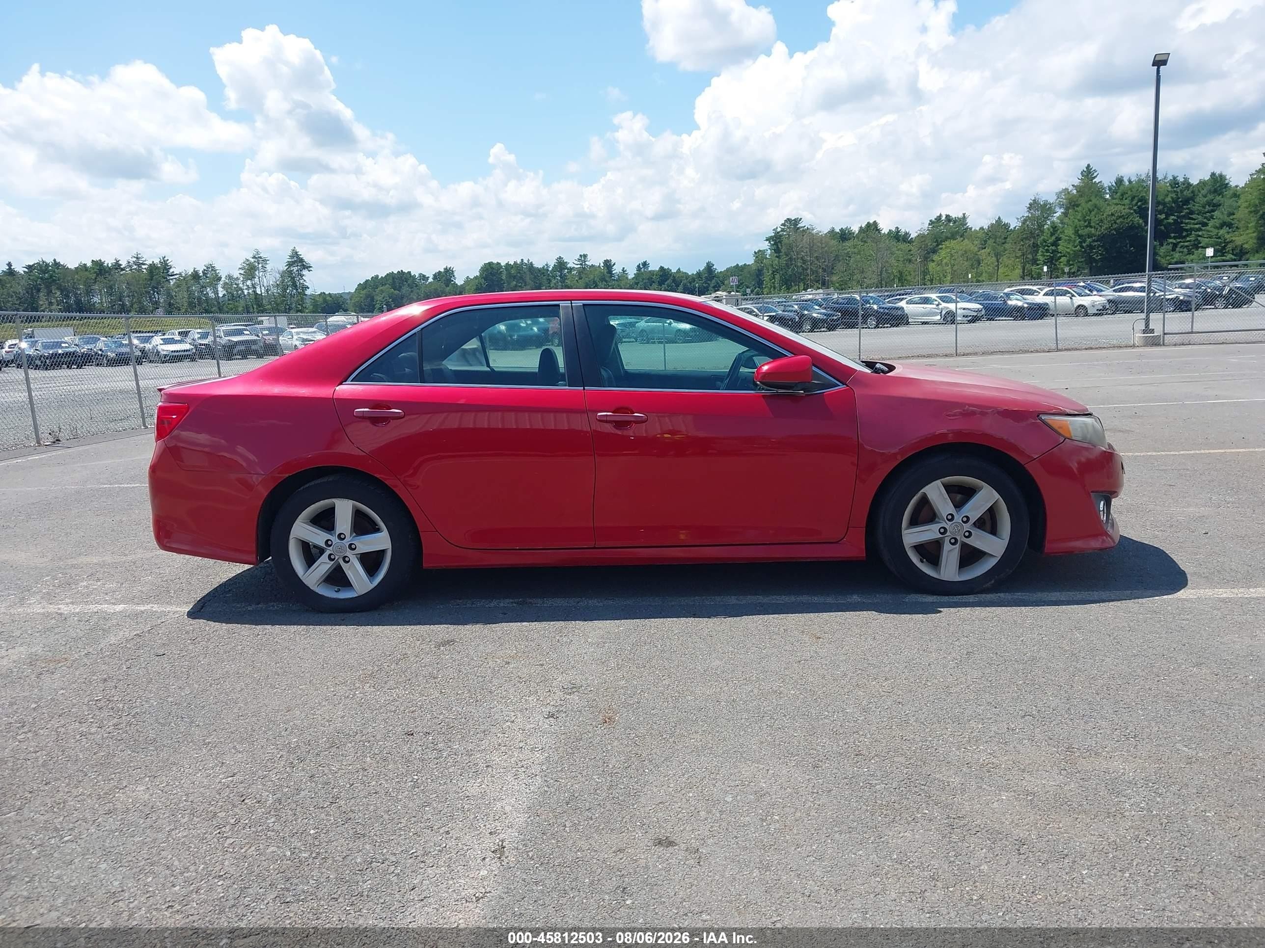 2013 Toyota Camry Se Red vin: 4T1BF1FK2DU657107