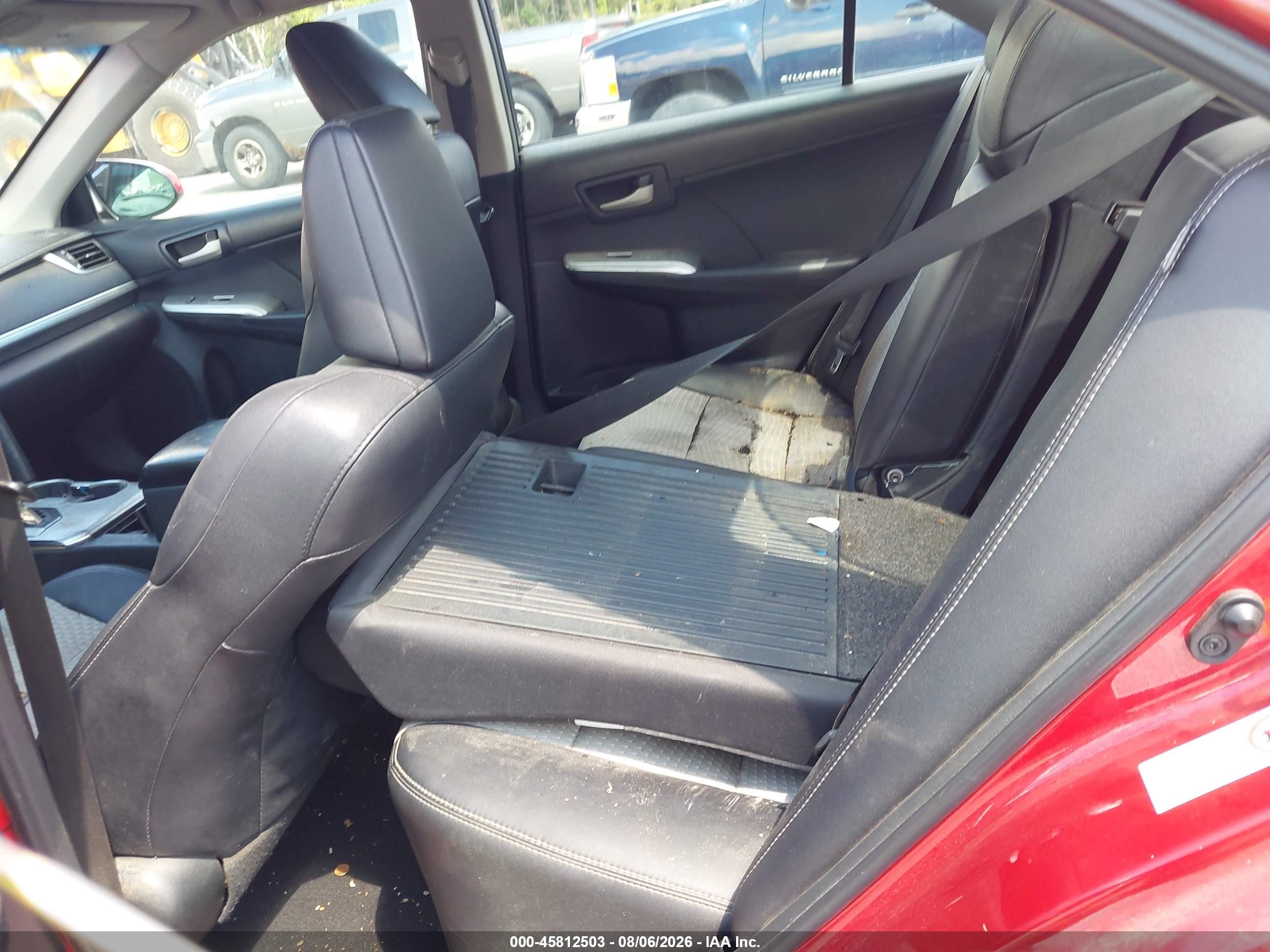 2013 Toyota Camry Se Red vin: 4T1BF1FK2DU657107