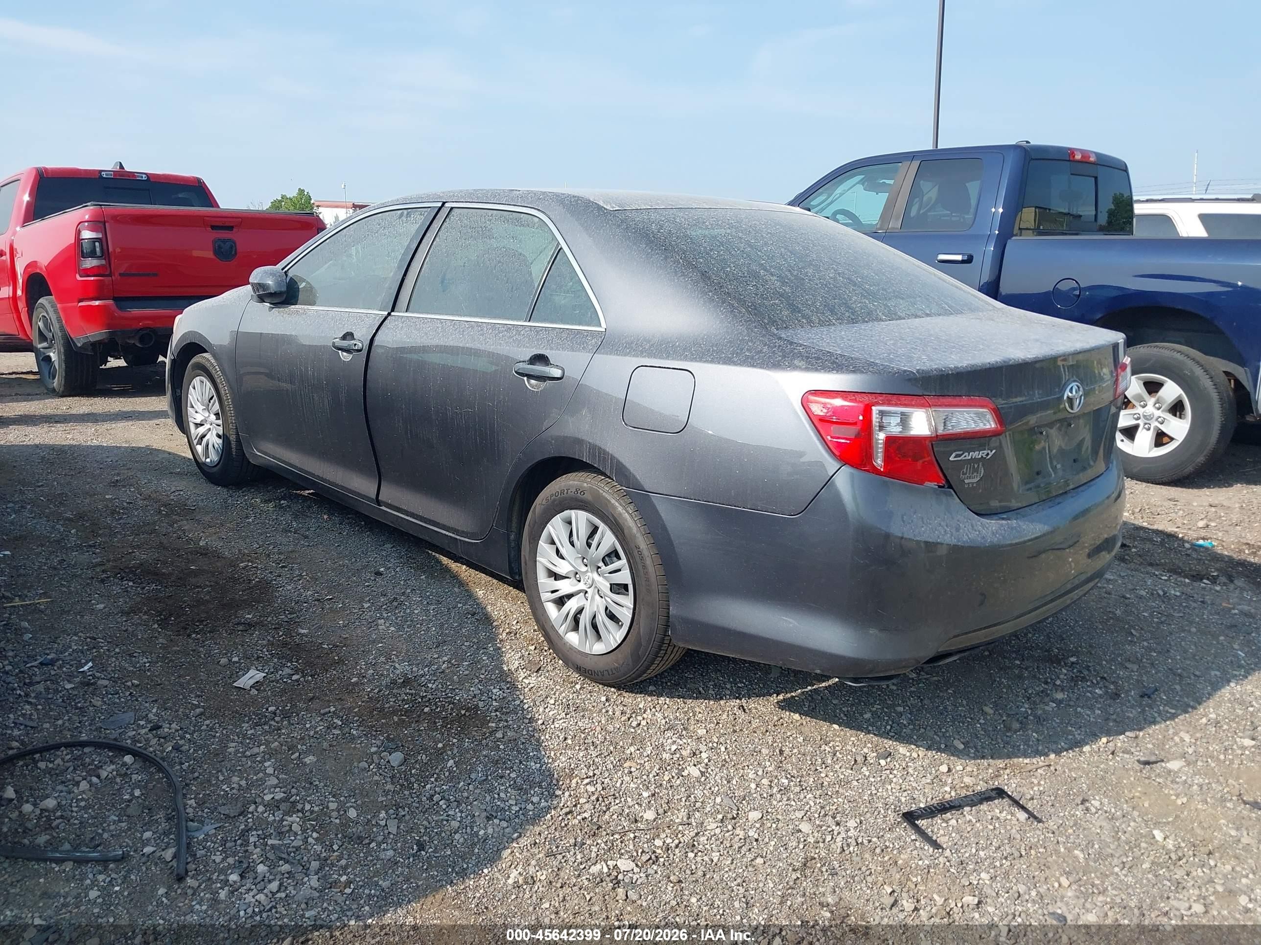 2013 Toyota Camry L Серый vin: 4T1BF1FK2DU673954
