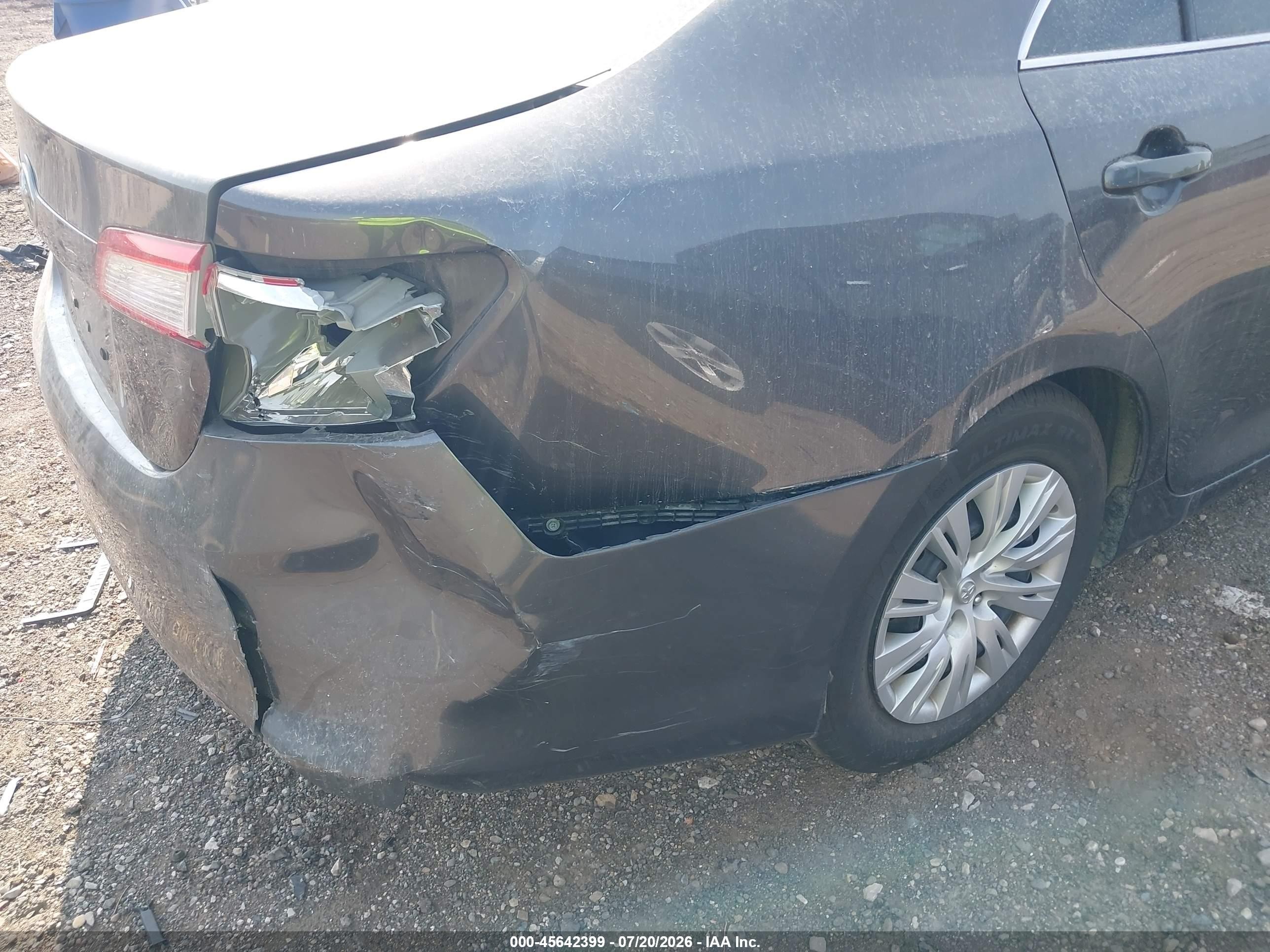 2013 Toyota Camry L Серый vin: 4T1BF1FK2DU673954