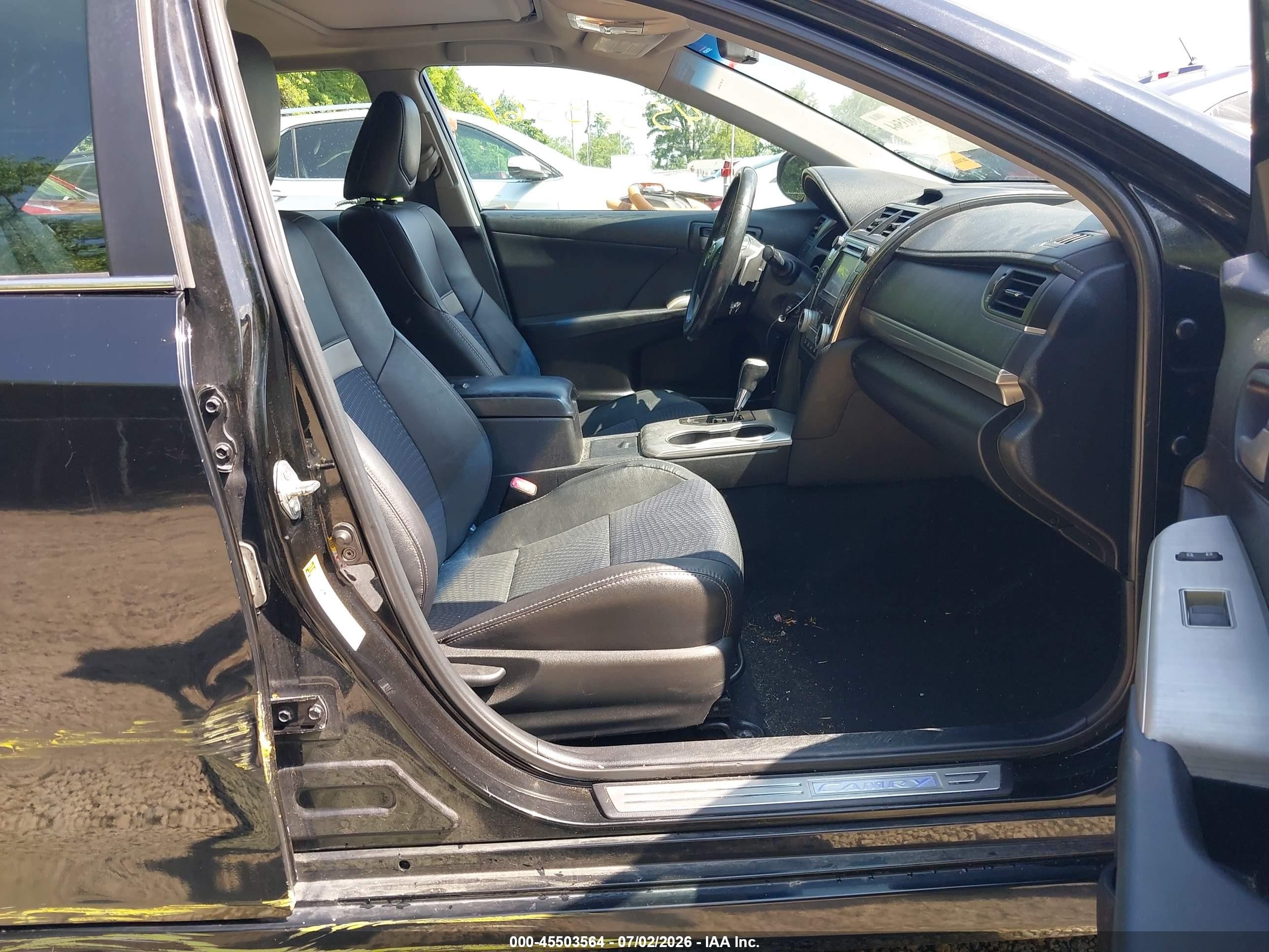 2013 Toyota Camry Se Black vin: 4T1BF1FK2DU685005