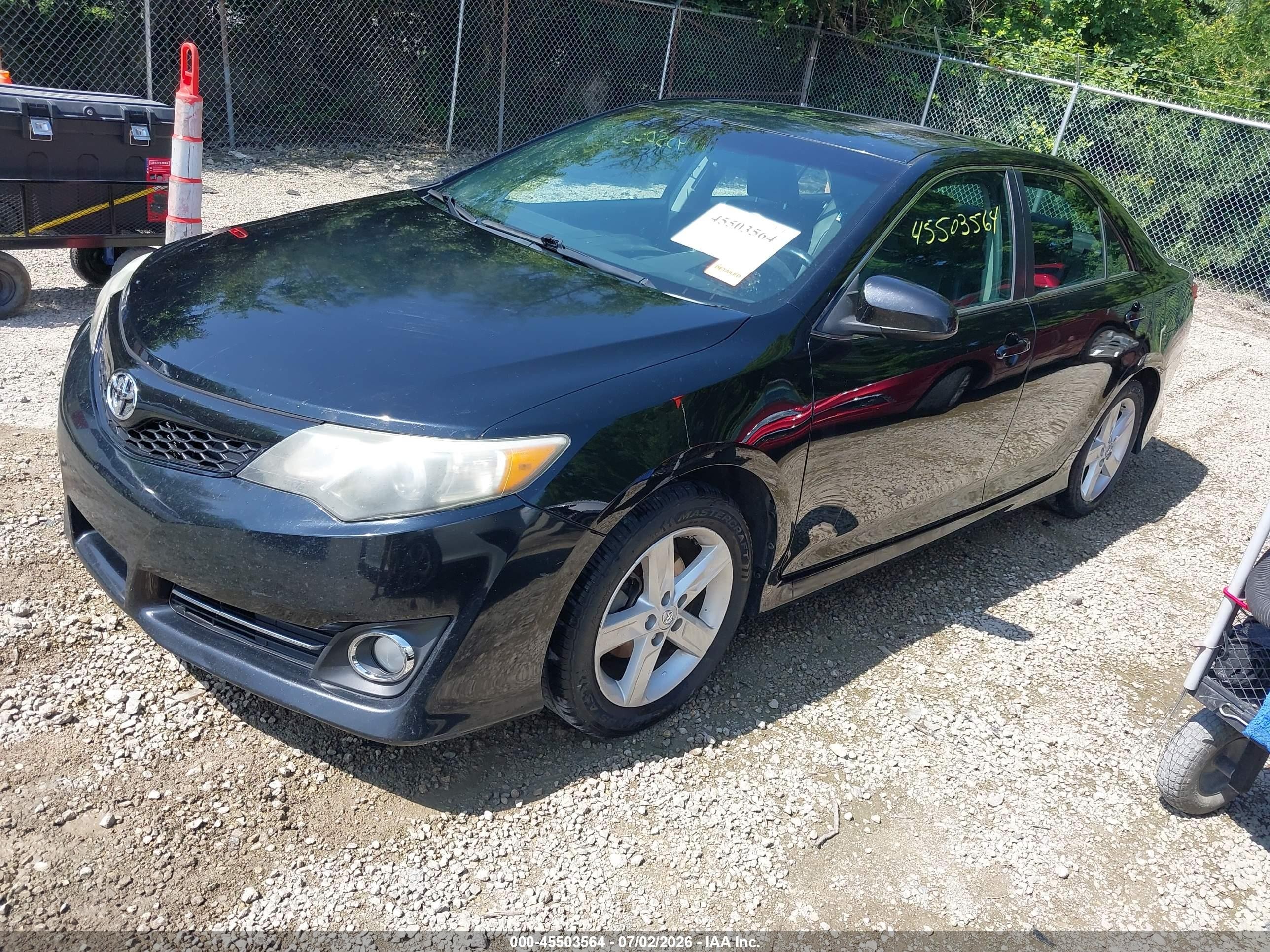 2013 Toyota Camry Se Black vin: 4T1BF1FK2DU685005