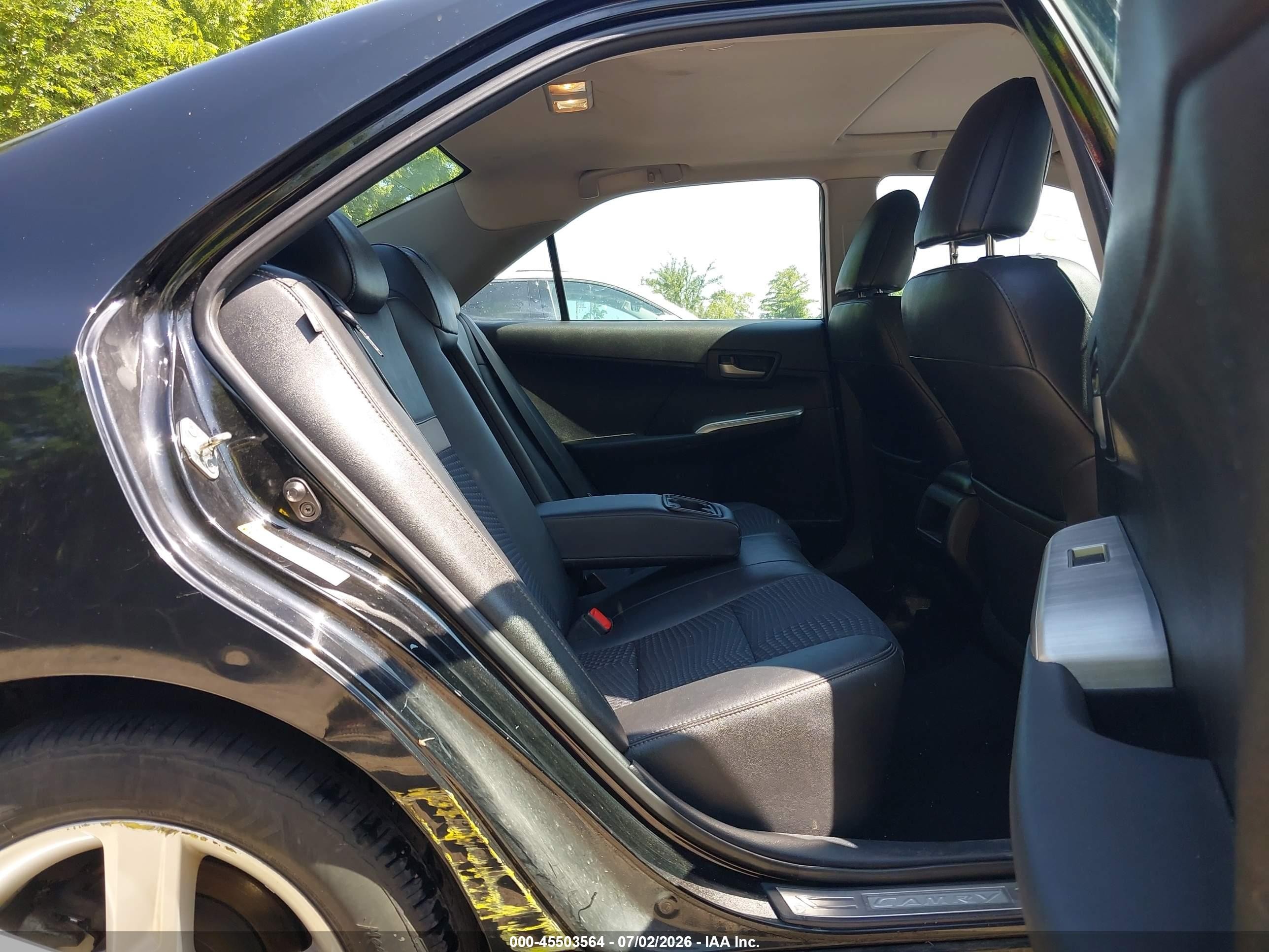2013 Toyota Camry Se Black vin: 4T1BF1FK2DU685005