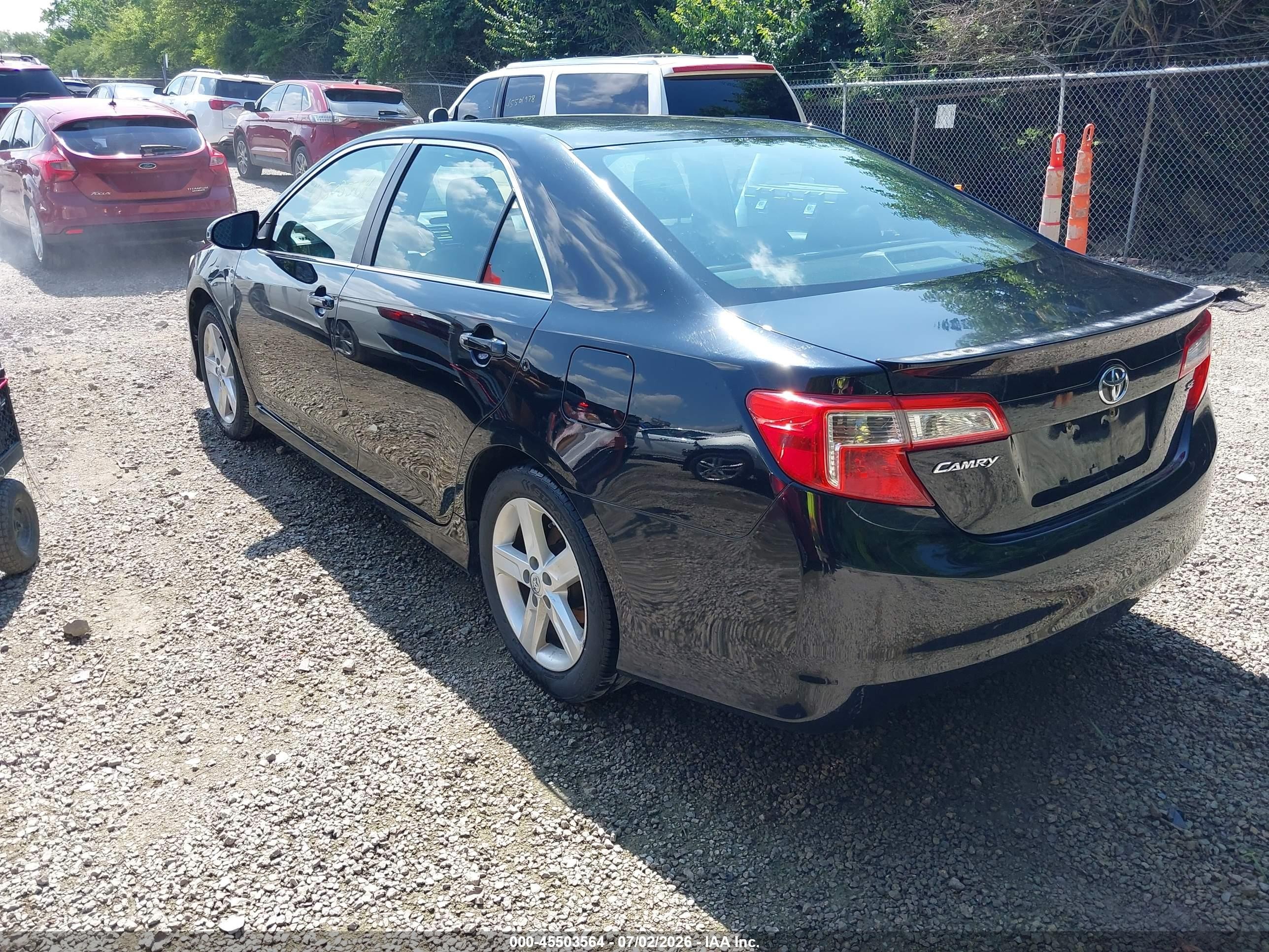 2013 Toyota Camry Se Black vin: 4T1BF1FK2DU685005