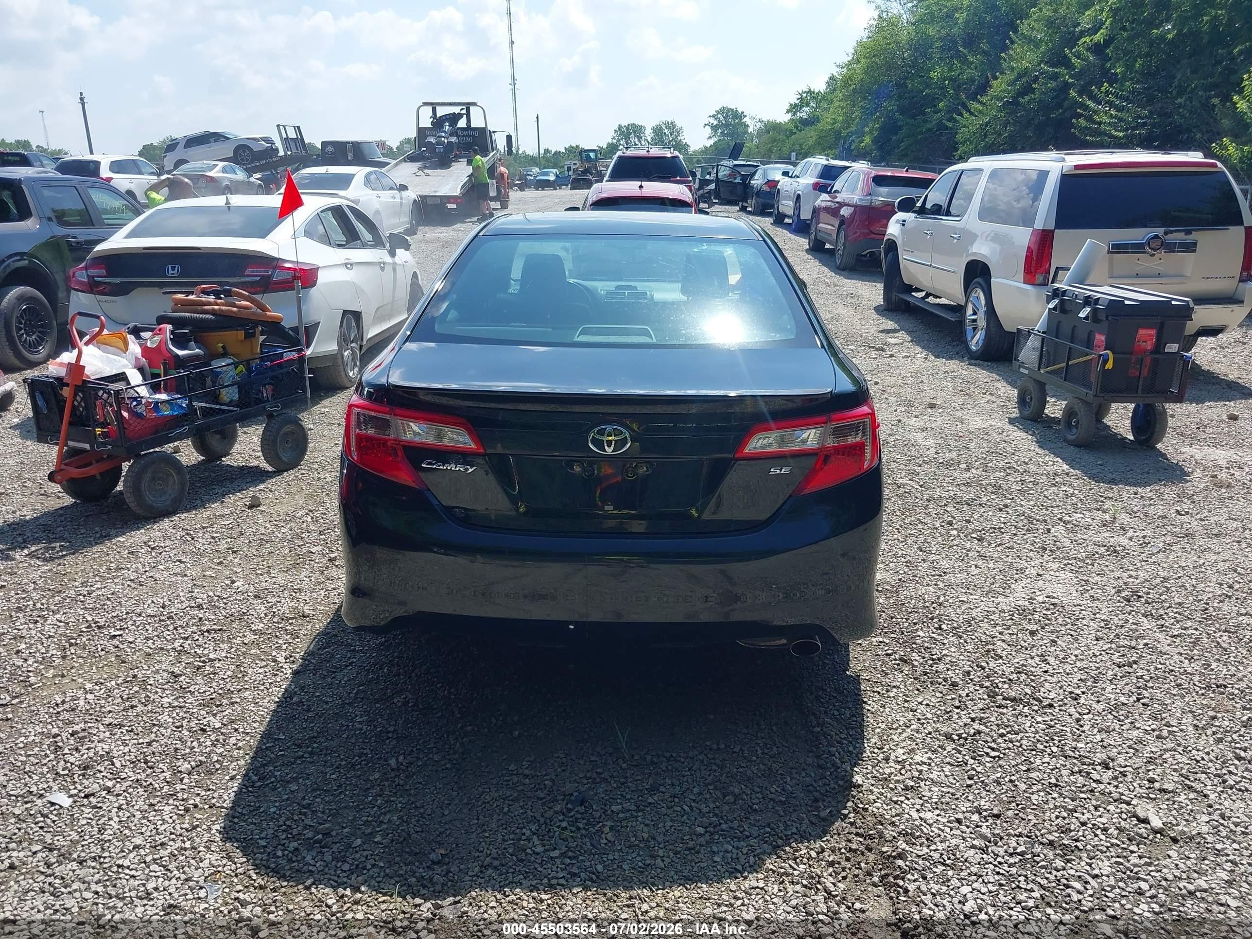 2013 Toyota Camry Se Black vin: 4T1BF1FK2DU685005