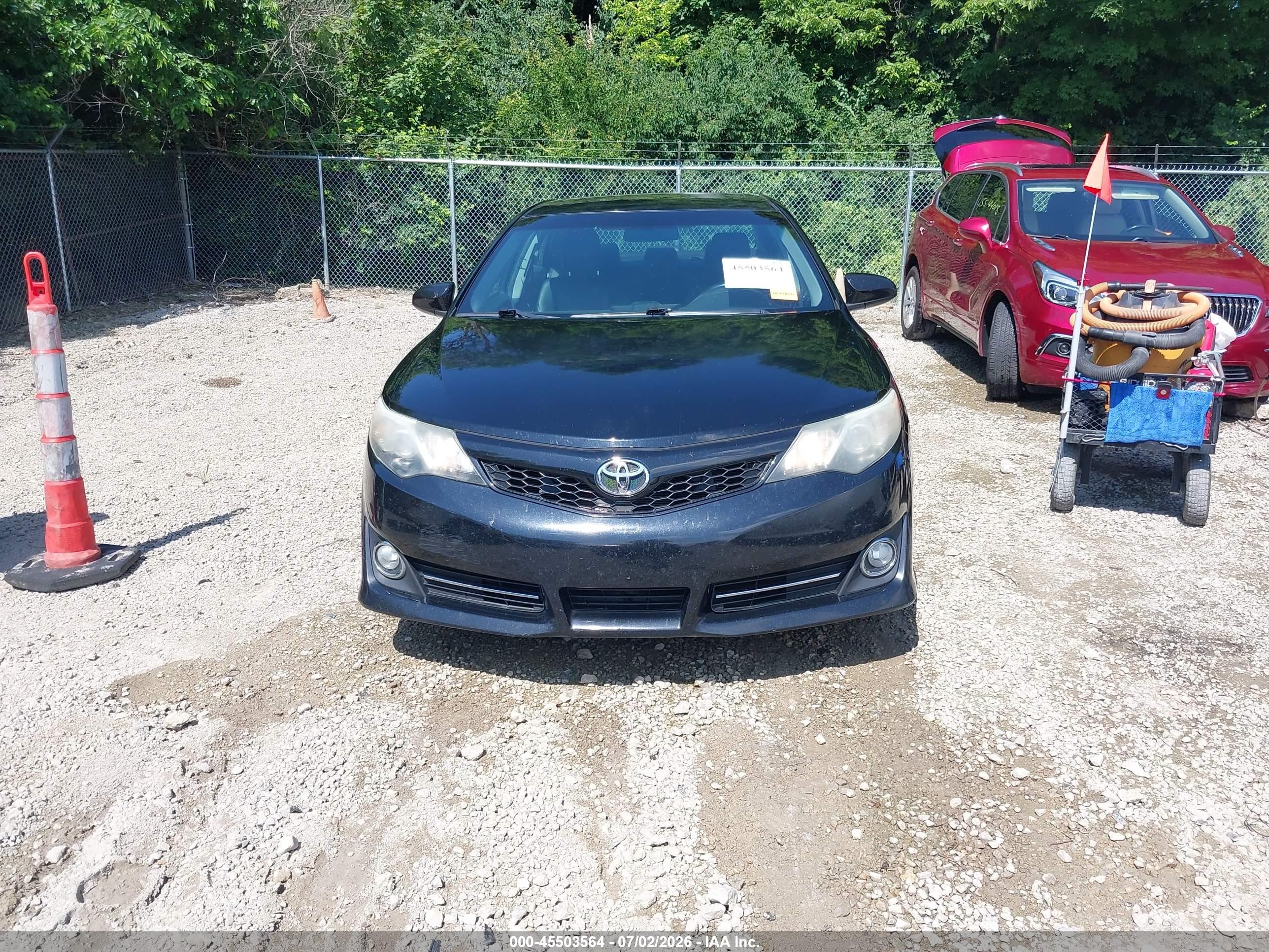 2013 Toyota Camry Se Black vin: 4T1BF1FK2DU685005