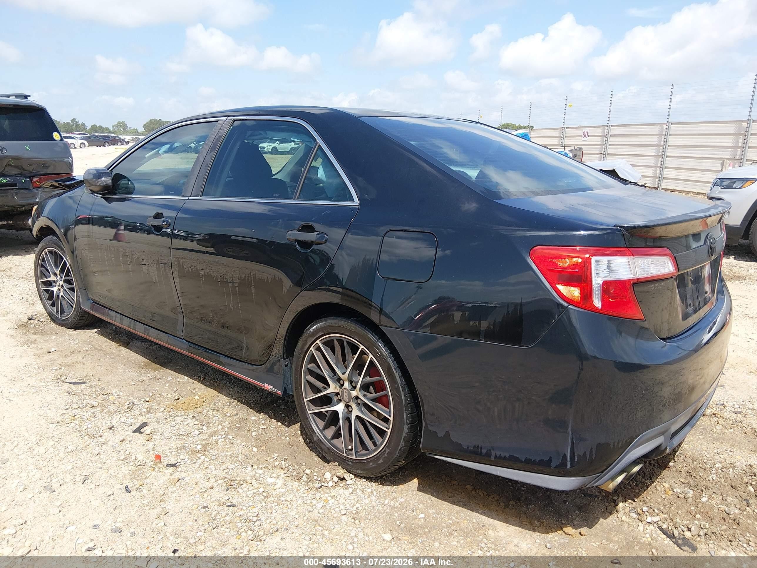 2013 Toyota Camry Se Black vin: 4T1BF1FK2DU689118