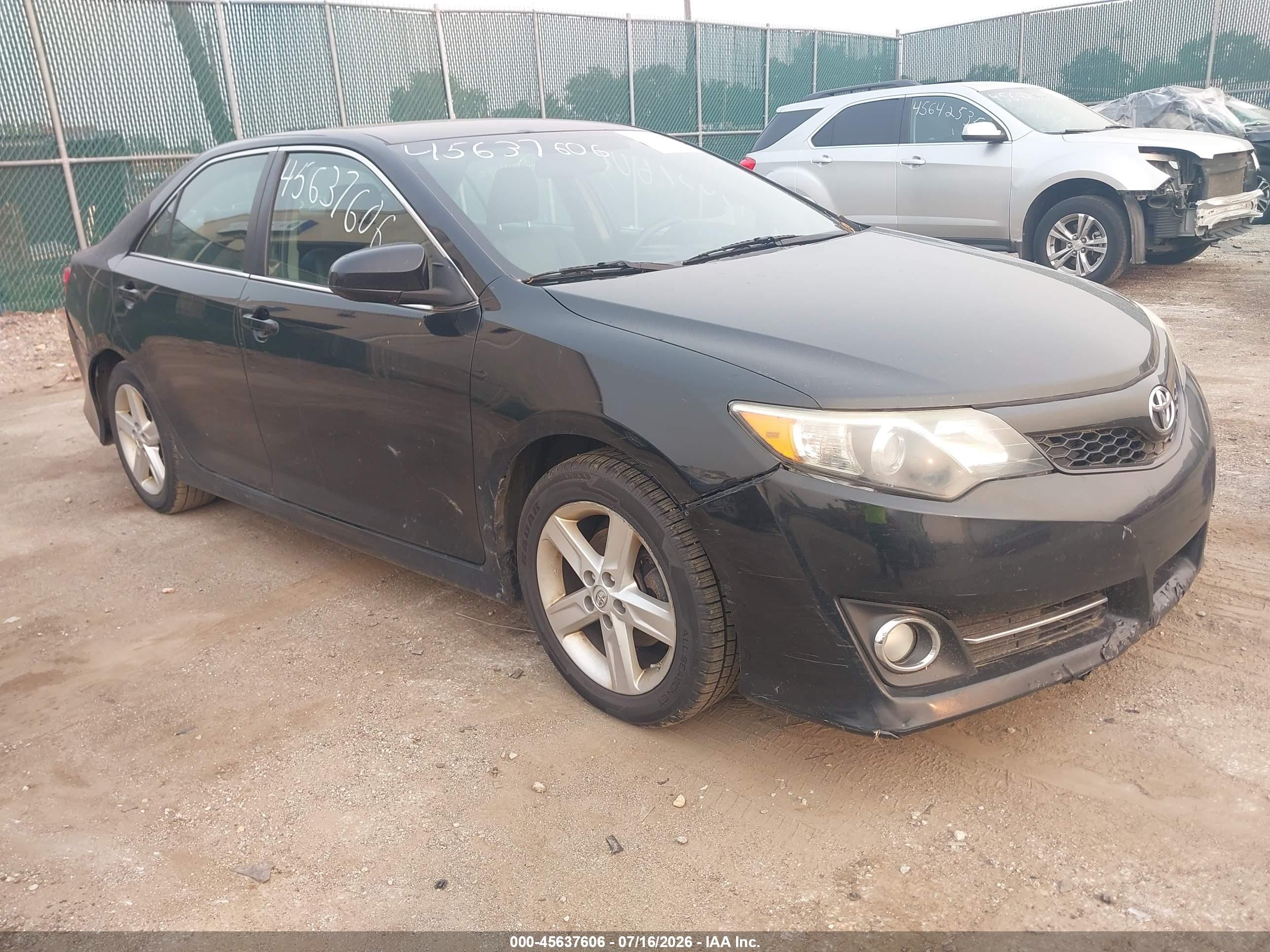 2013 Toyota Camry Se Black vin: 4T1BF1FK2DU692729