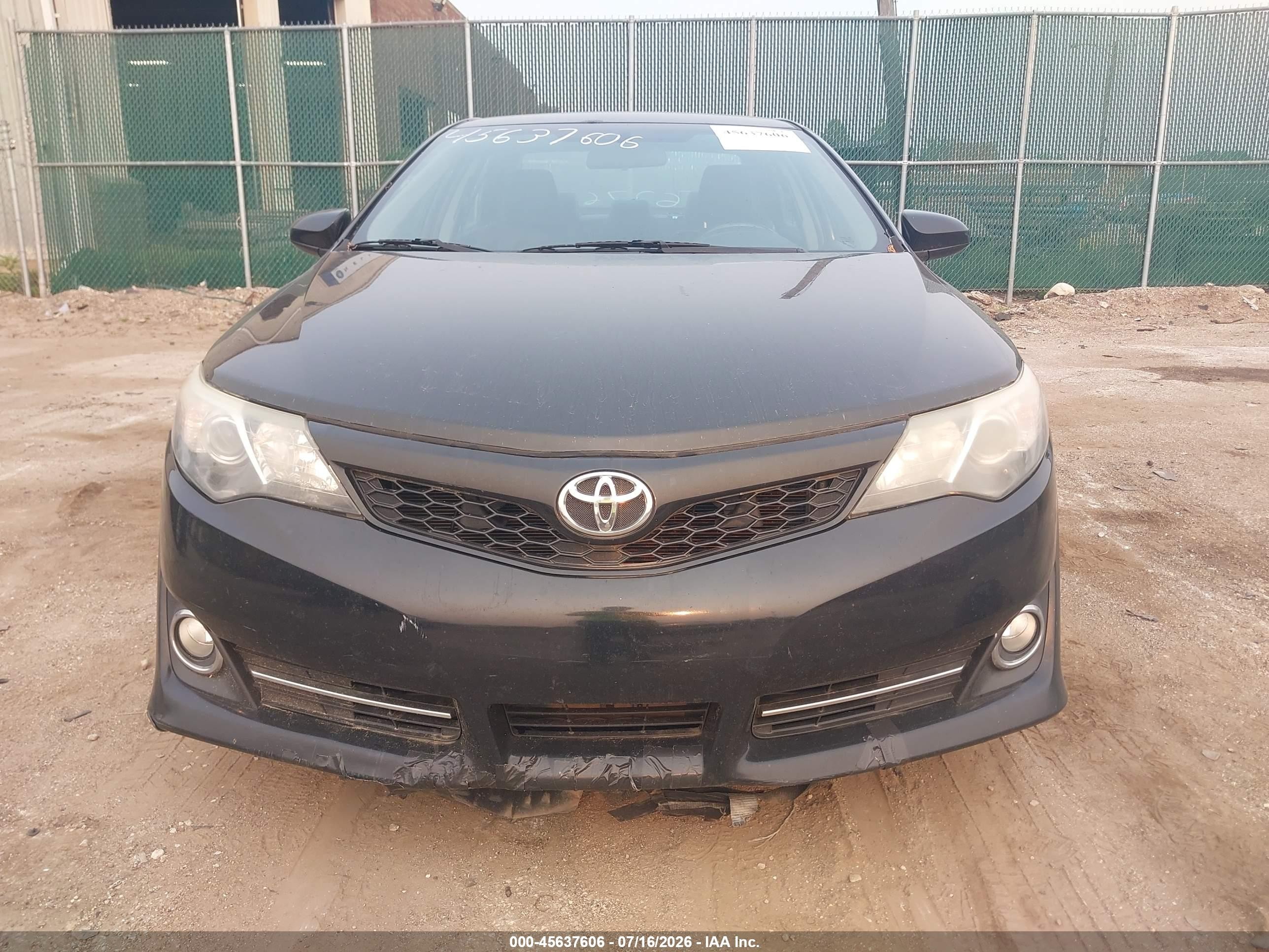 2013 Toyota Camry Se Black vin: 4T1BF1FK2DU692729