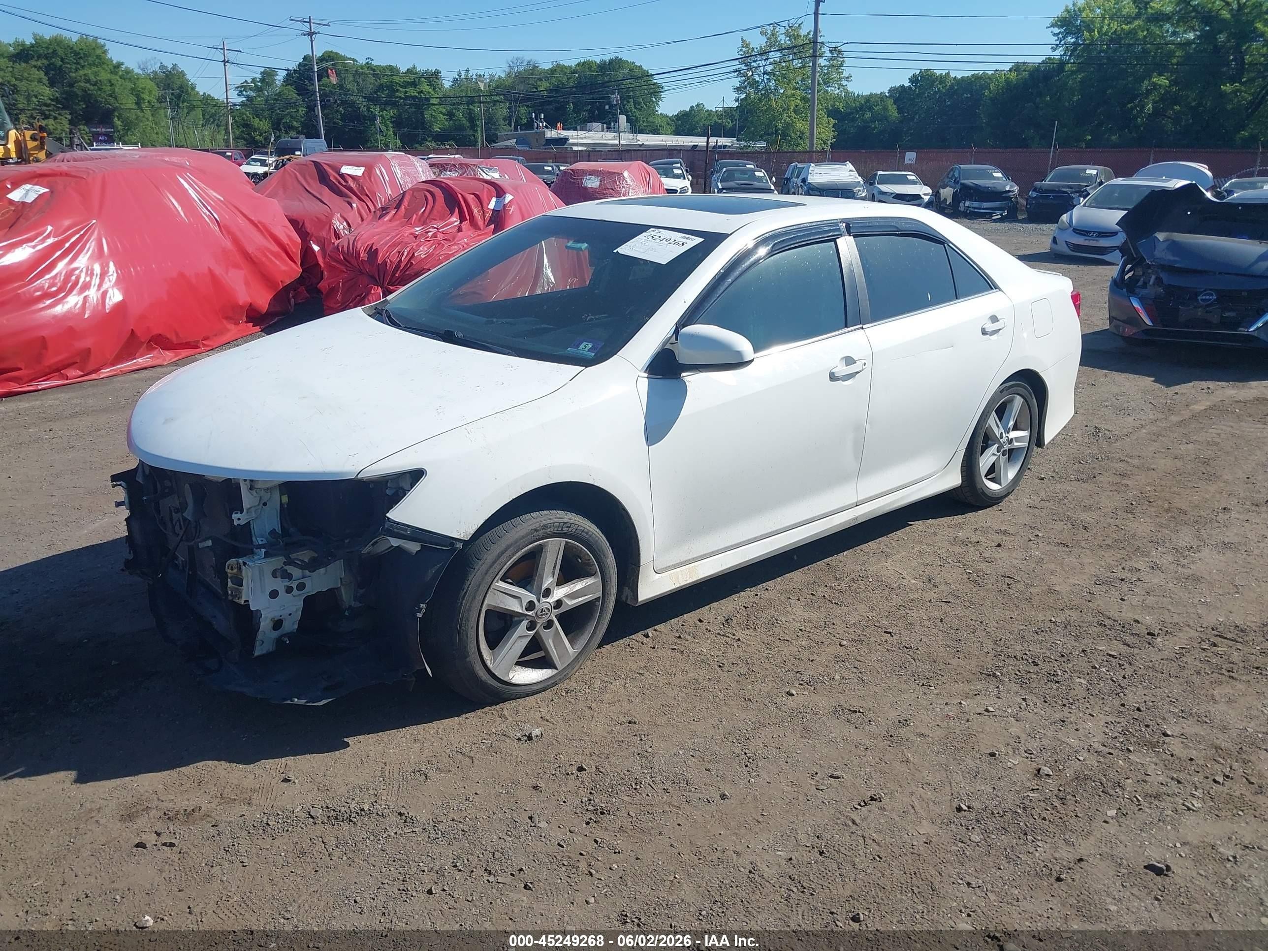 2013 Toyota Camry Se White vin: 4T1BF1FK2DU699650
